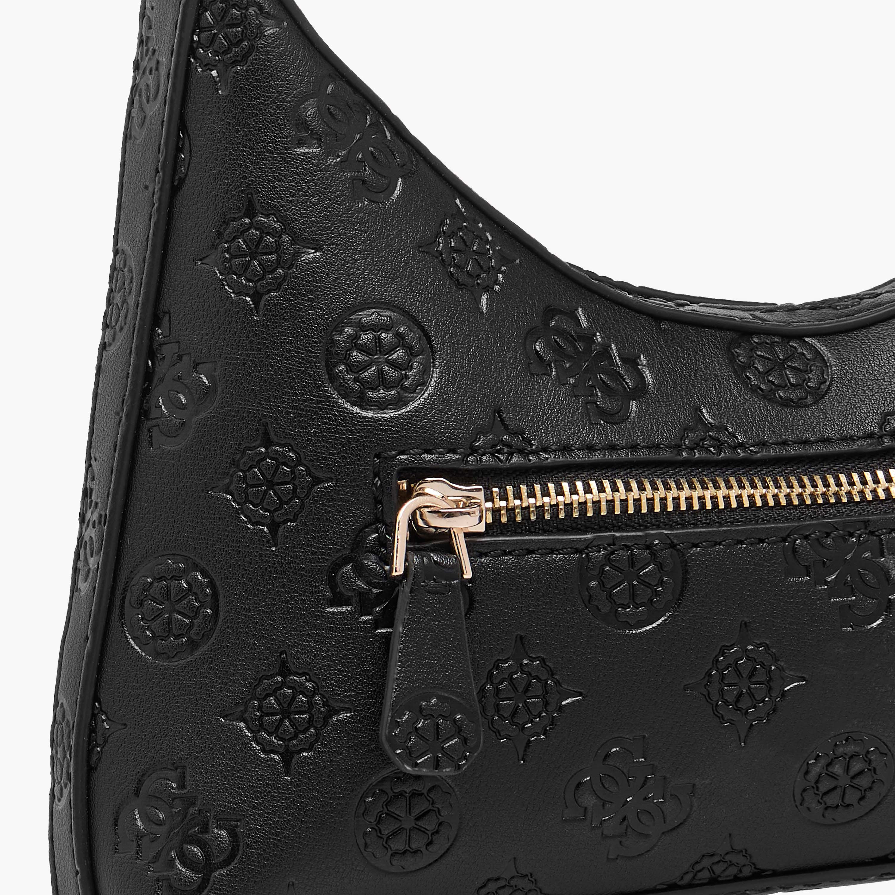 Guess Embossed Shoulder Bag with Adjustable Strap-women-bagsandwallets-handbags-image-5