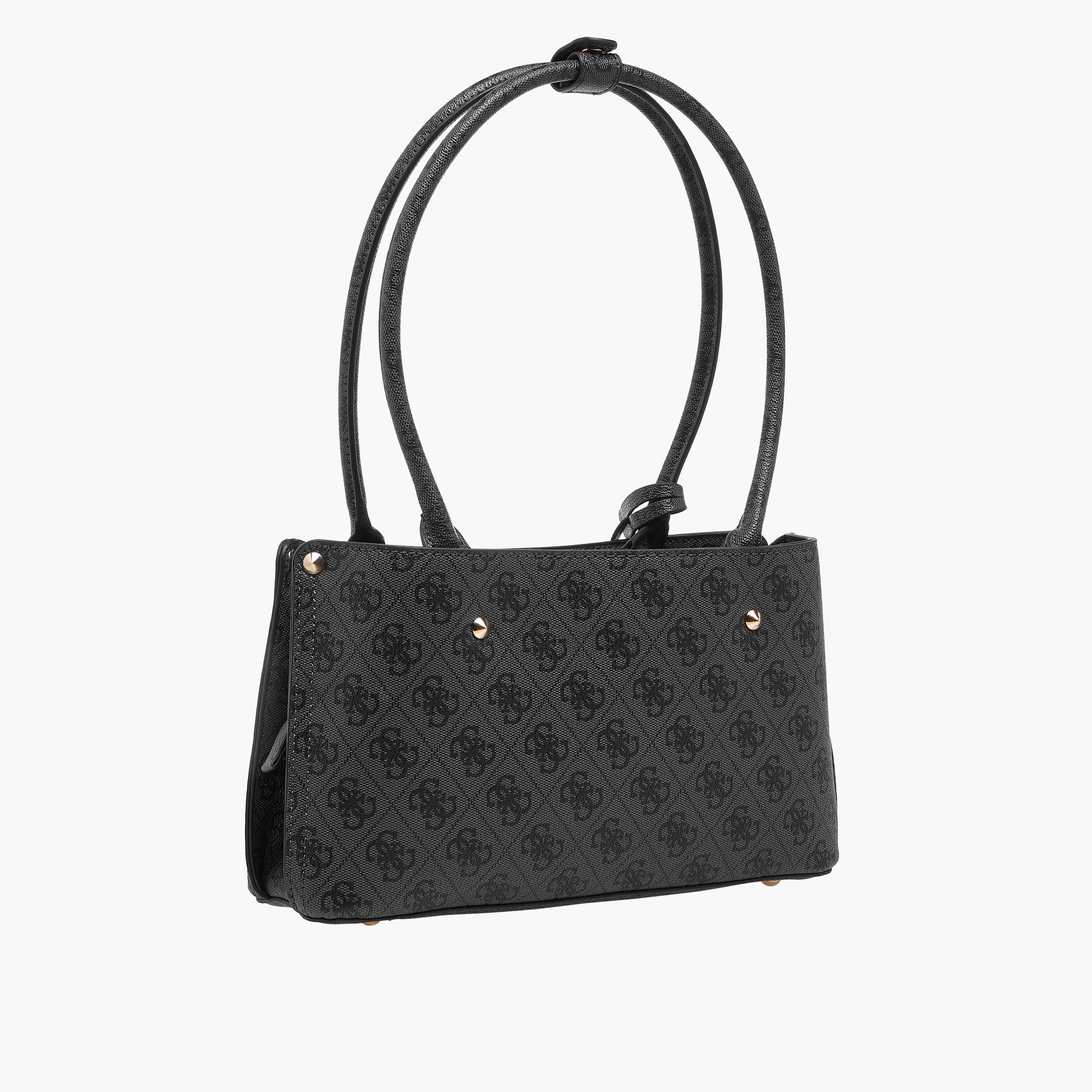 Guess Monogram Texture Shoulder Bag with Double Handle-women-bagsandwallets-handbags-image-3