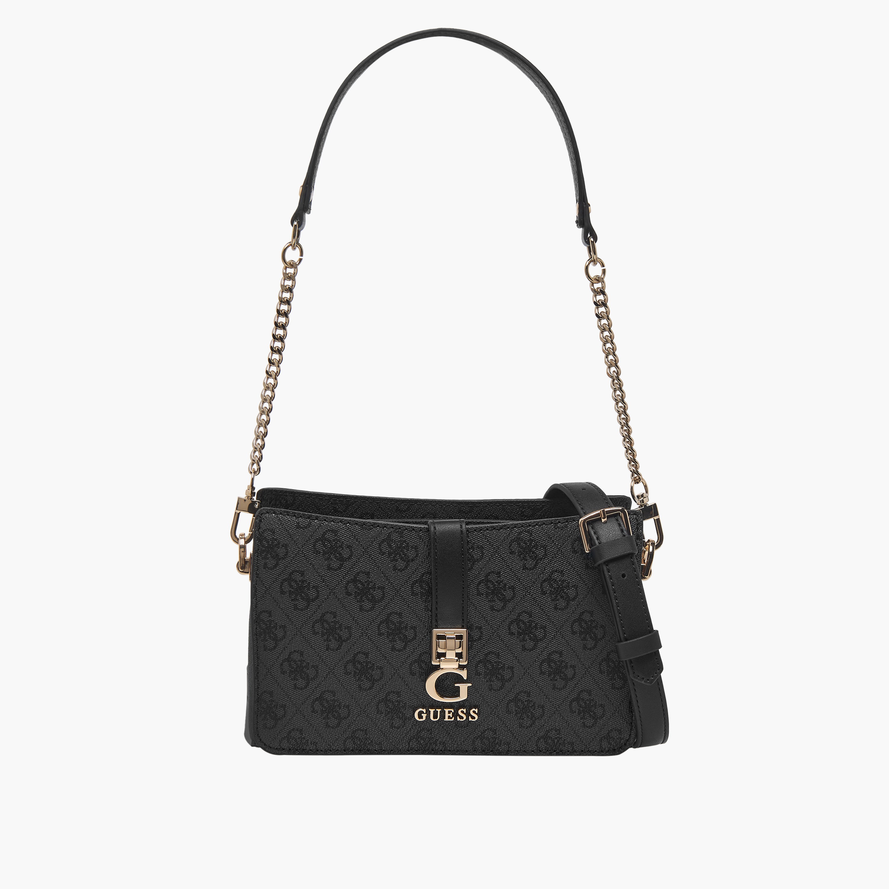 Guess Monogram Print Crossbody Bag with Detachable Strap-women-bagsandwallets-handbags-image-1