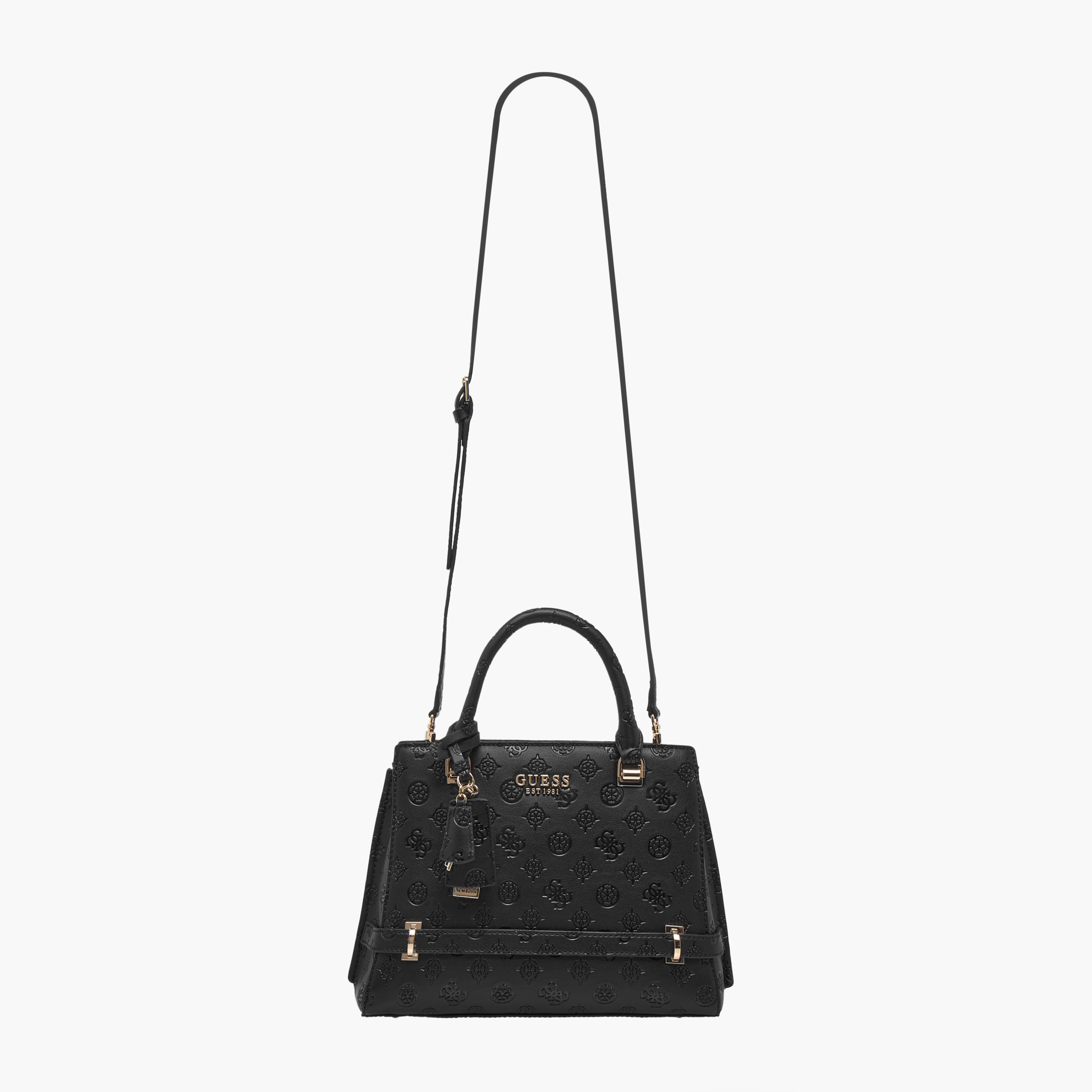 Guess Logo Embossed Crossbody Bag with Detachable Strap-women-bagsandwallets-handbags-image-2
