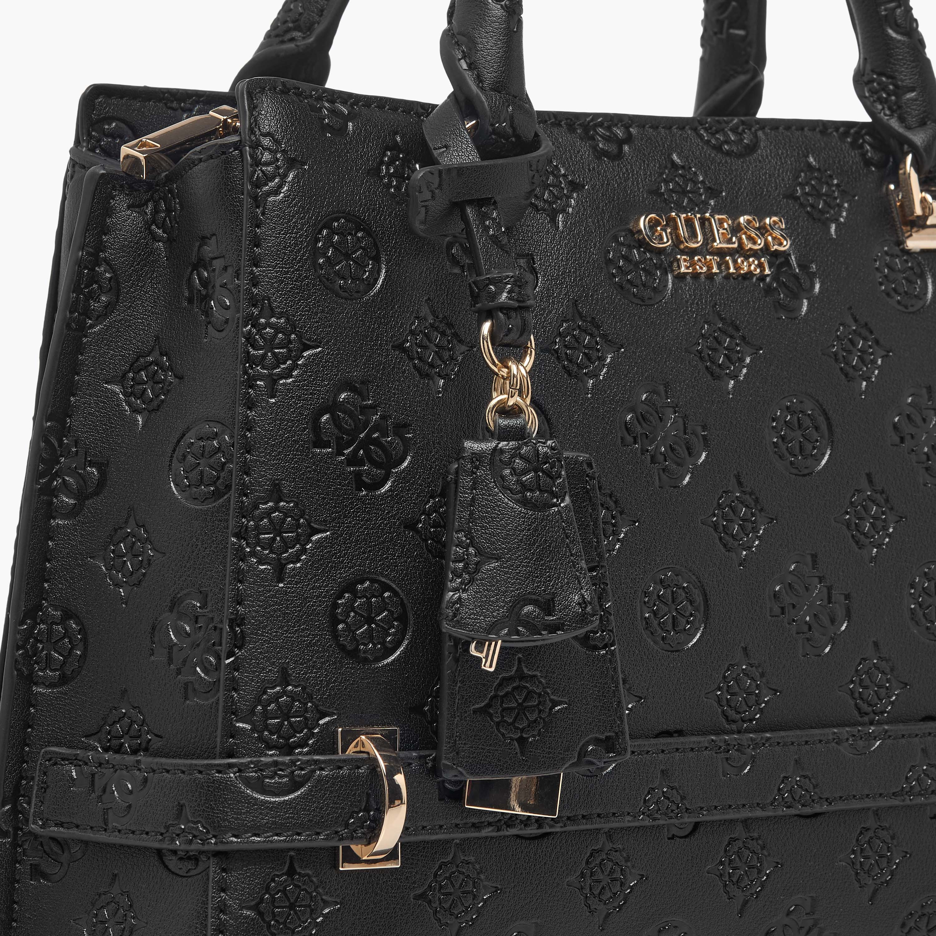 Guess Logo Embossed Crossbody Bag with Detachable Strap-women-bagsandwallets-handbags-image-4