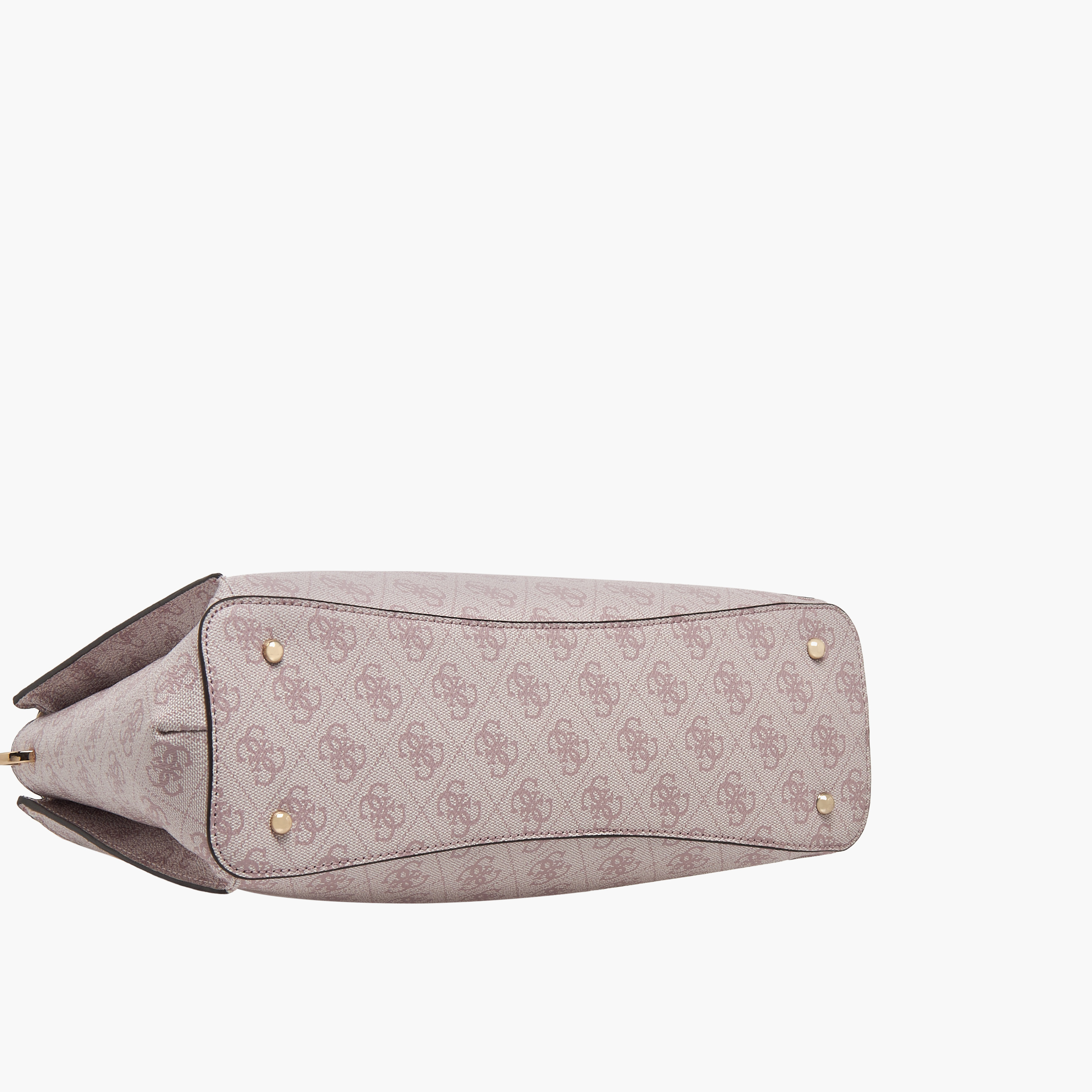 Guess Logo Print Satchel Bag with Detachable Chain Strap-women-bagsandwallets-handbags-image-6