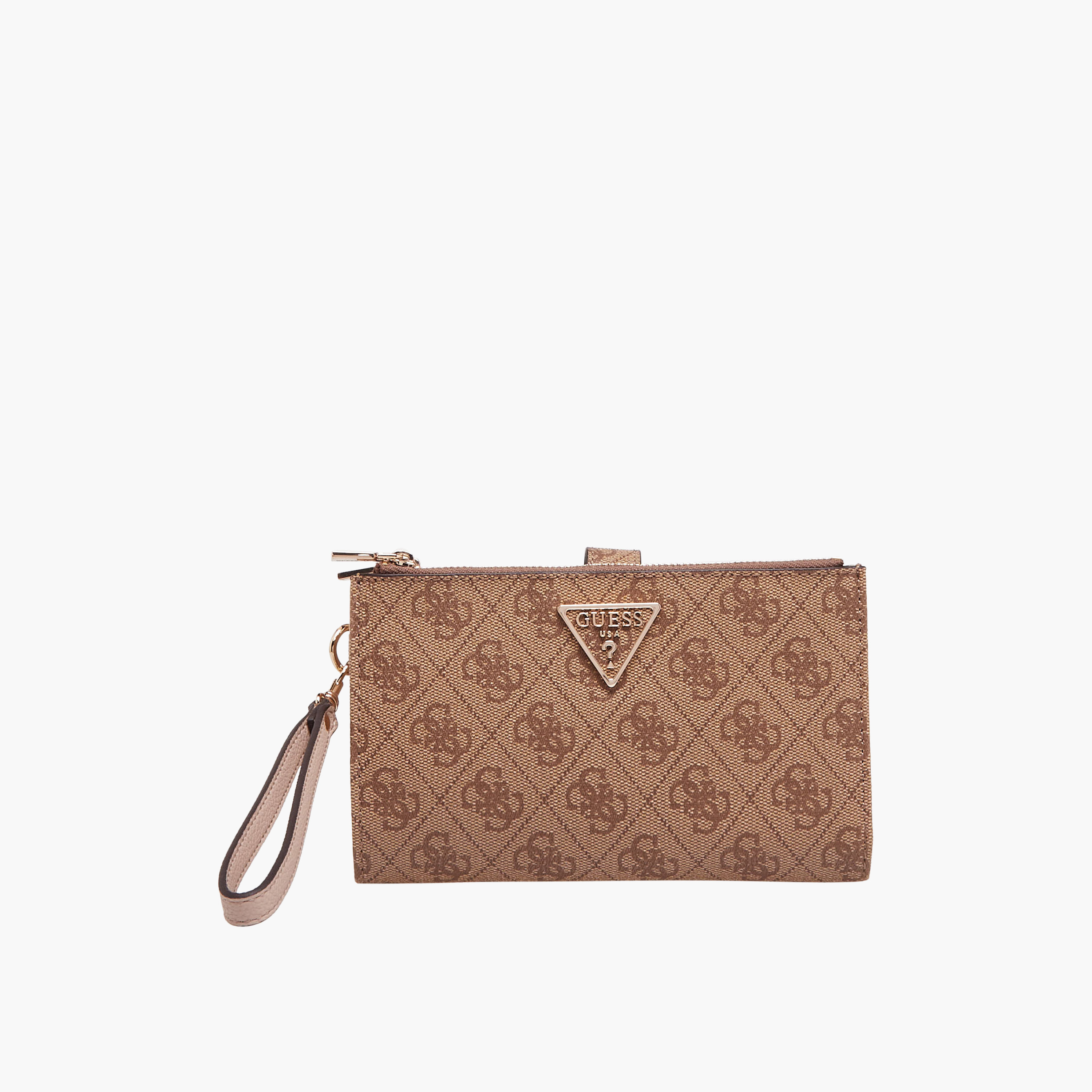 Guess Logo Print Wallet with Wrist Strap-women-bagsandwallets-wallets-image-1