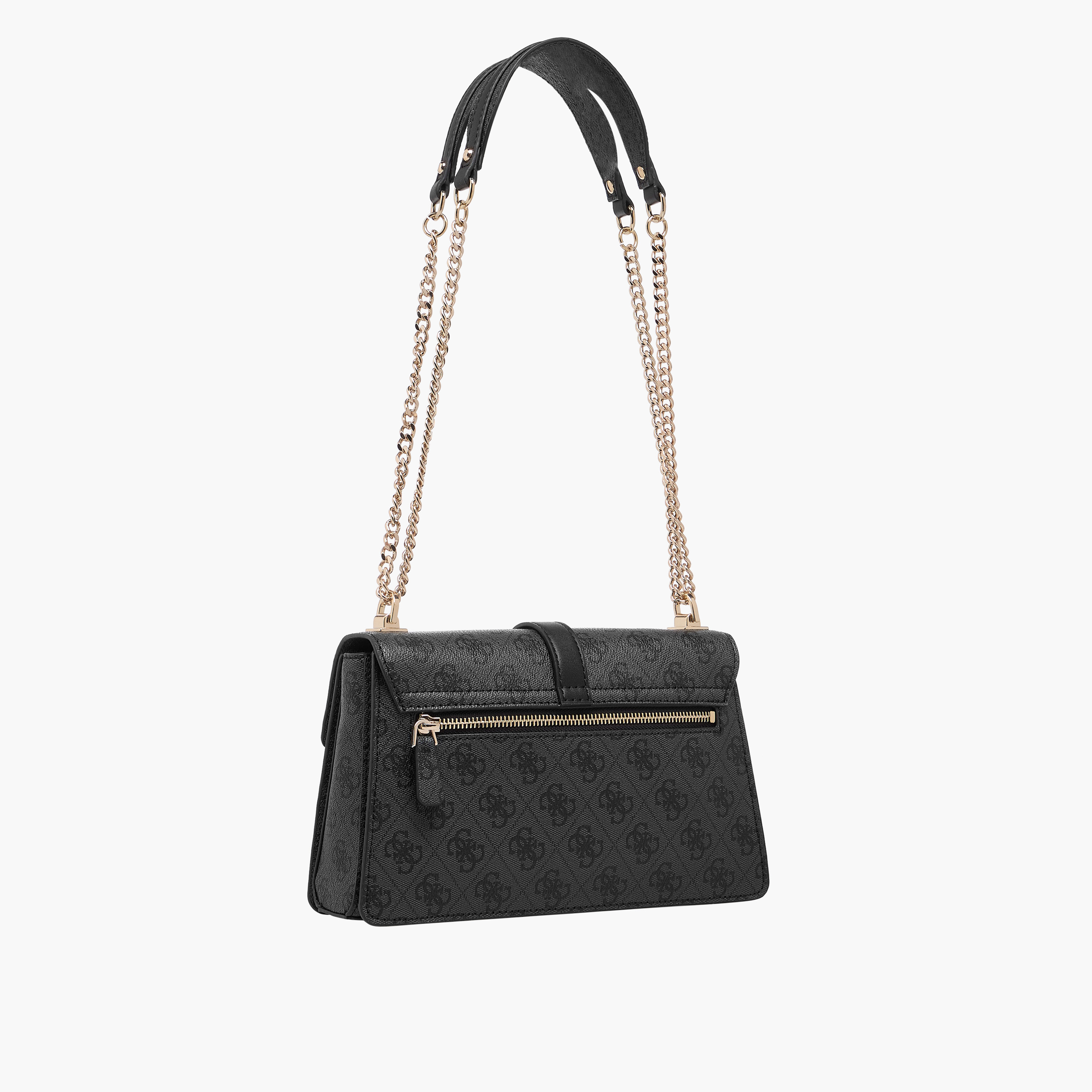 Guess Monogram Print Crossbody Bag with Chain Handles-women-bagsandwallets-handbags-image-3