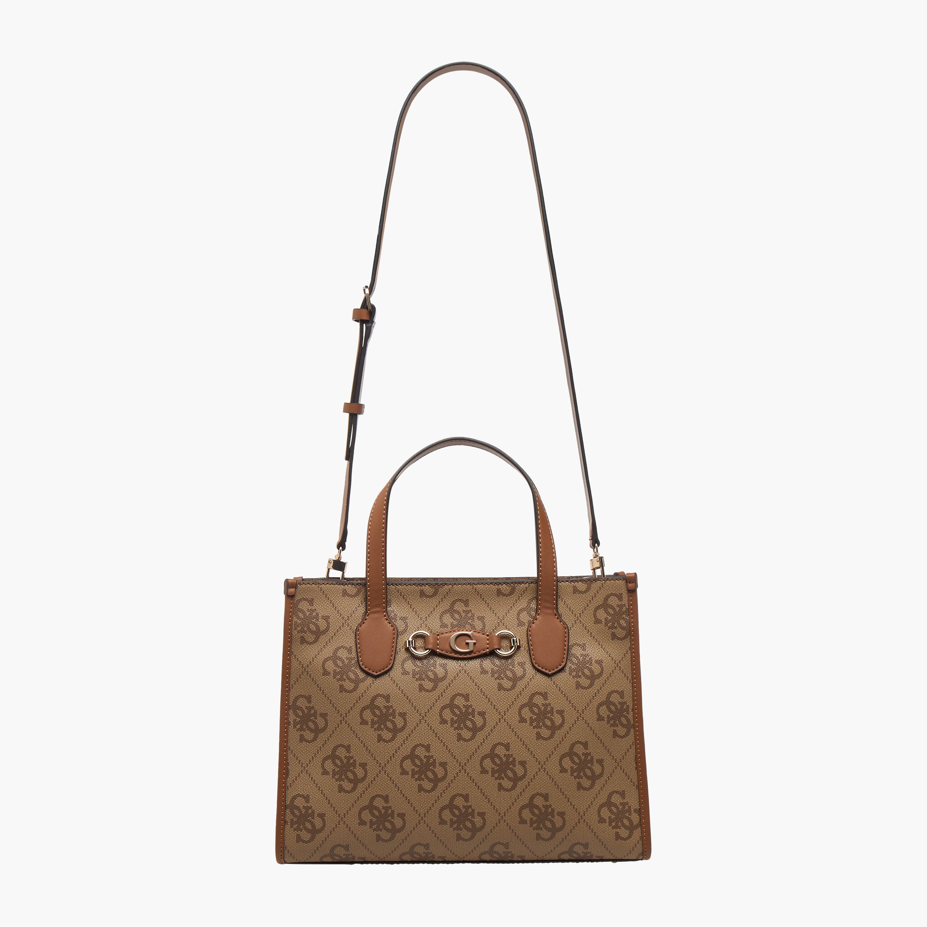 Guess Monogram Texture Tote Bag with Detachable Strap-women-bagsandwallets-handbags-image-2