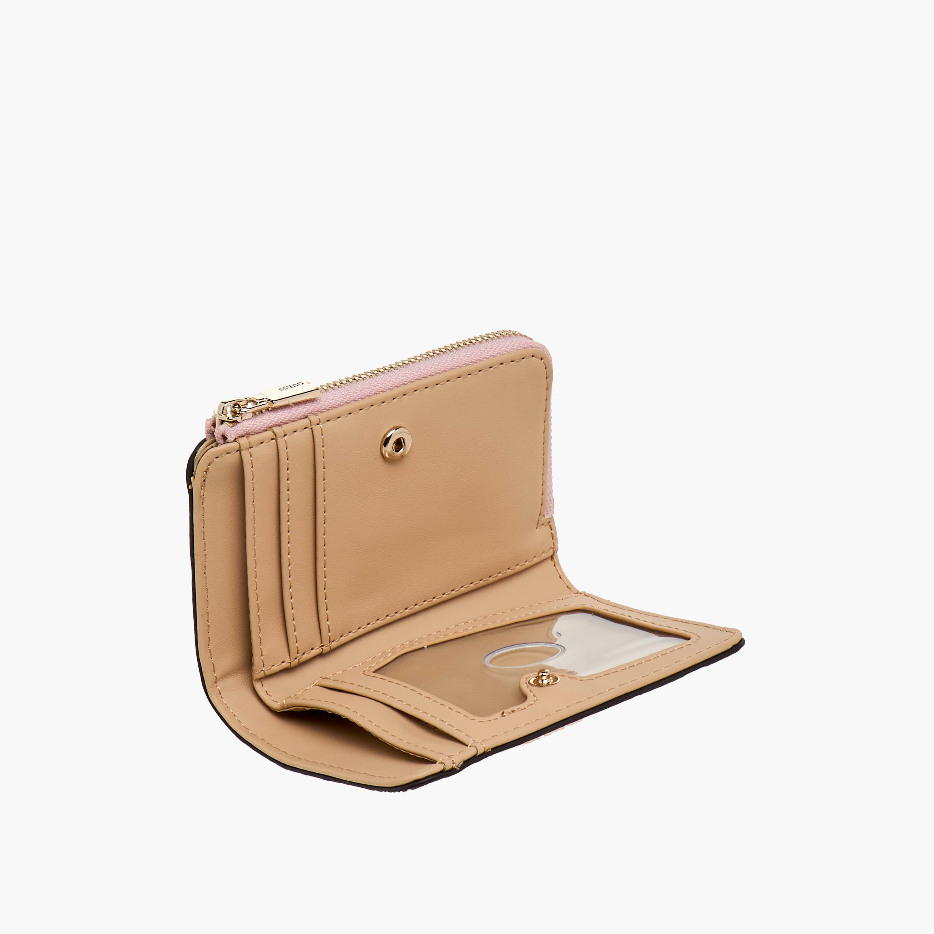 Guess Embossed Cardholder with Snap Button Closure-women-bagsandwallets-wallets-image-5