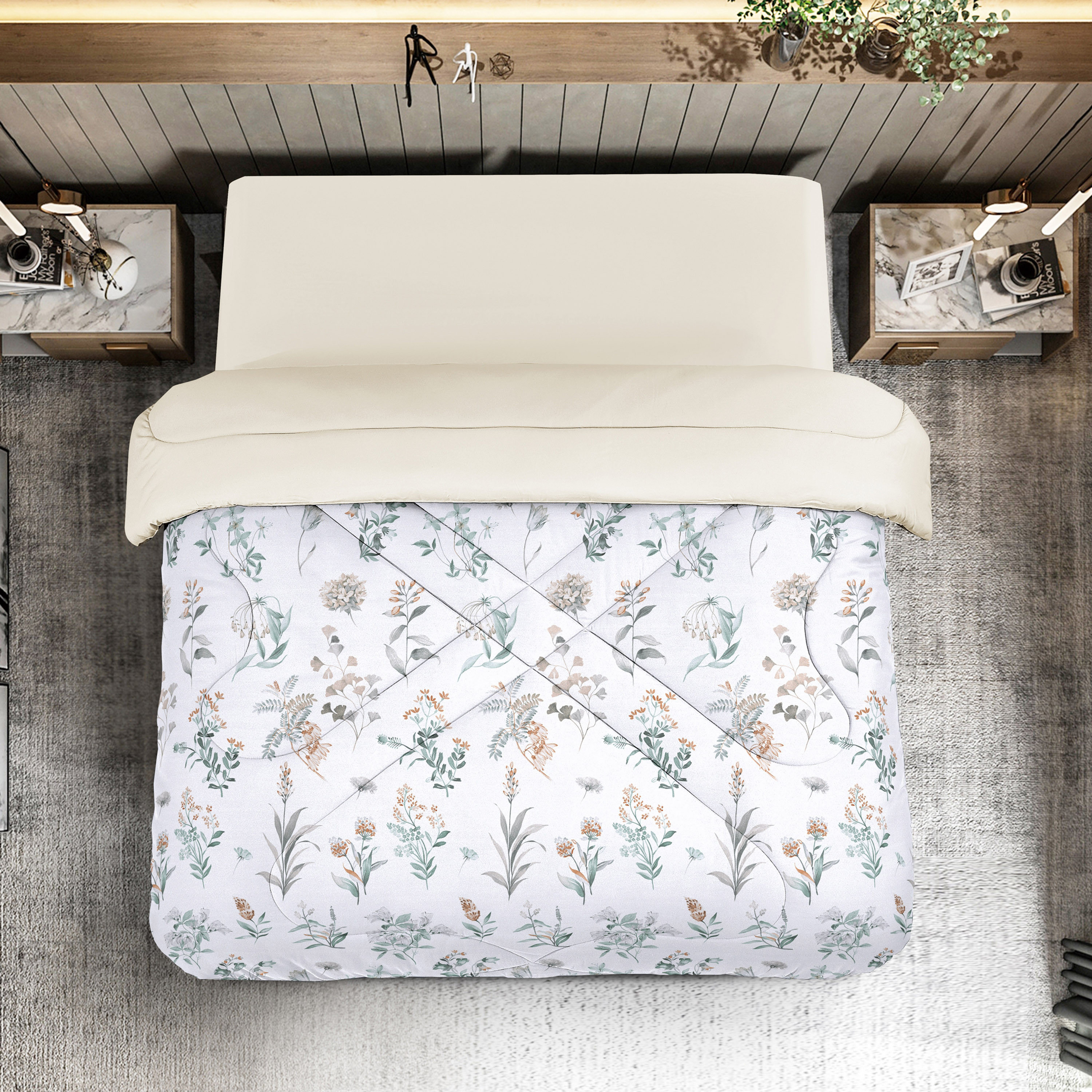 Unique Home All-Season Reversible King Roll Comforter - 230x250 cms-household-bedding-comfortersandbedspreads-comforters-image-1