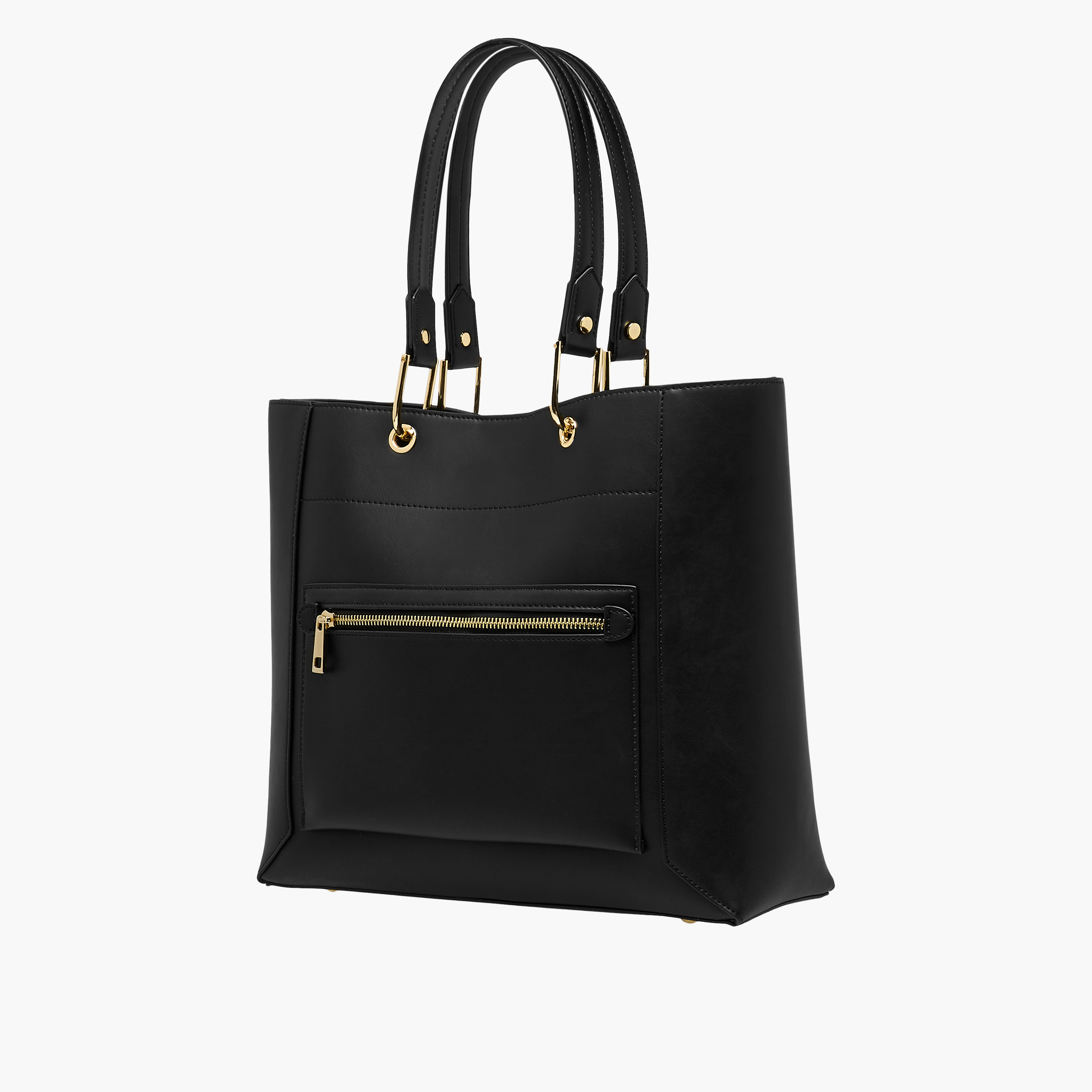 Sasha Tia Textured Tote Bag with Pouch-women-bagsandwallets-handbags-image-3