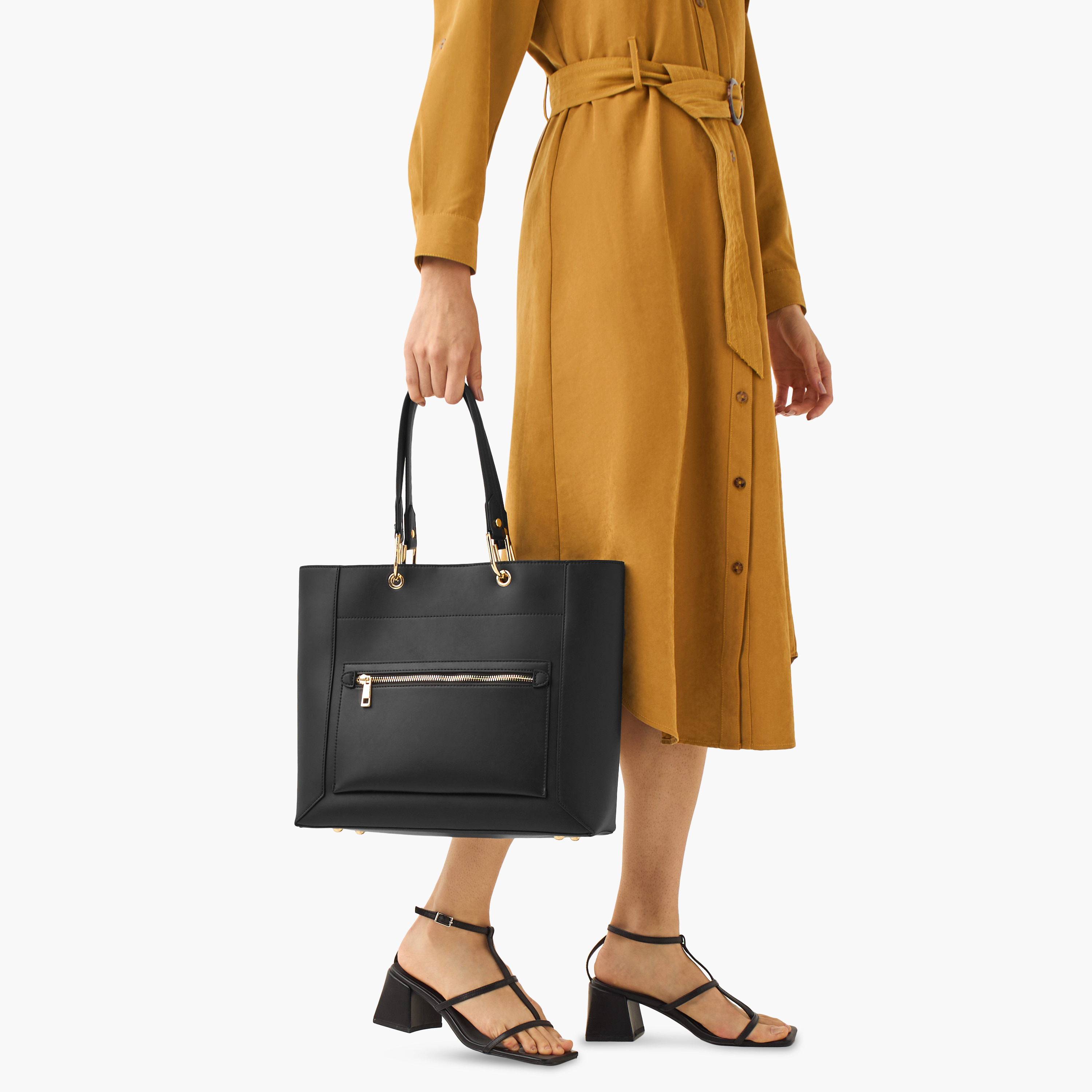Sasha Tia Textured Tote Bag with Pouch-women-bagsandwallets-handbags-image-9