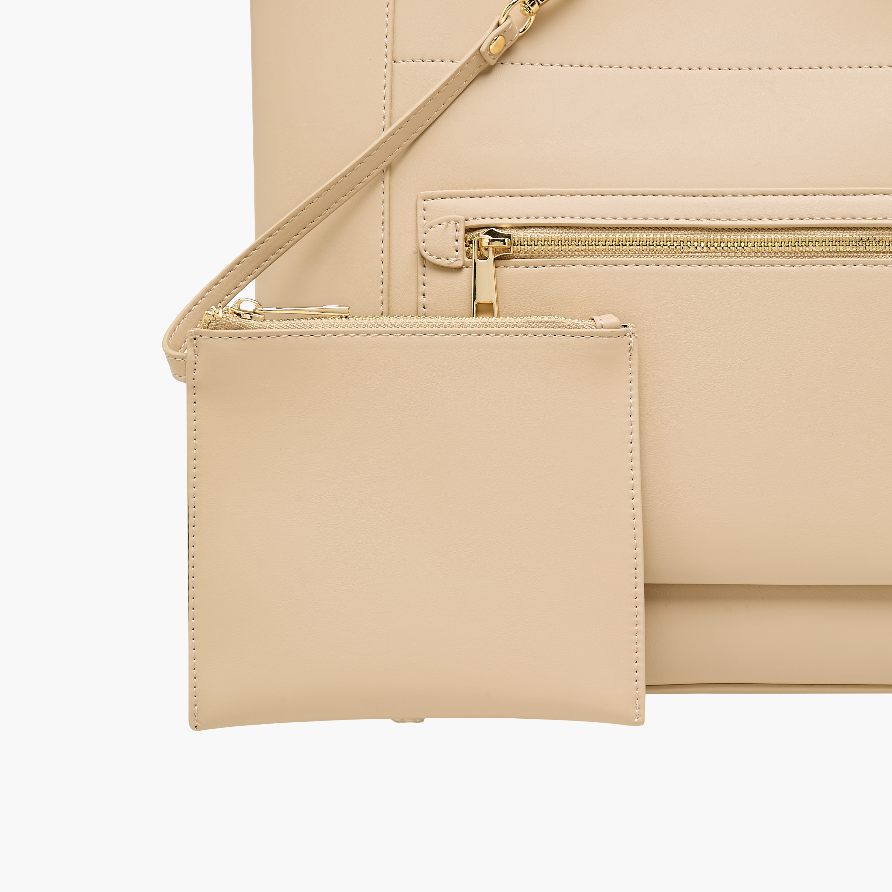 Sasha Tia Textured Tote Bag with Pouch-women-bagsandwallets-handbags-image-5