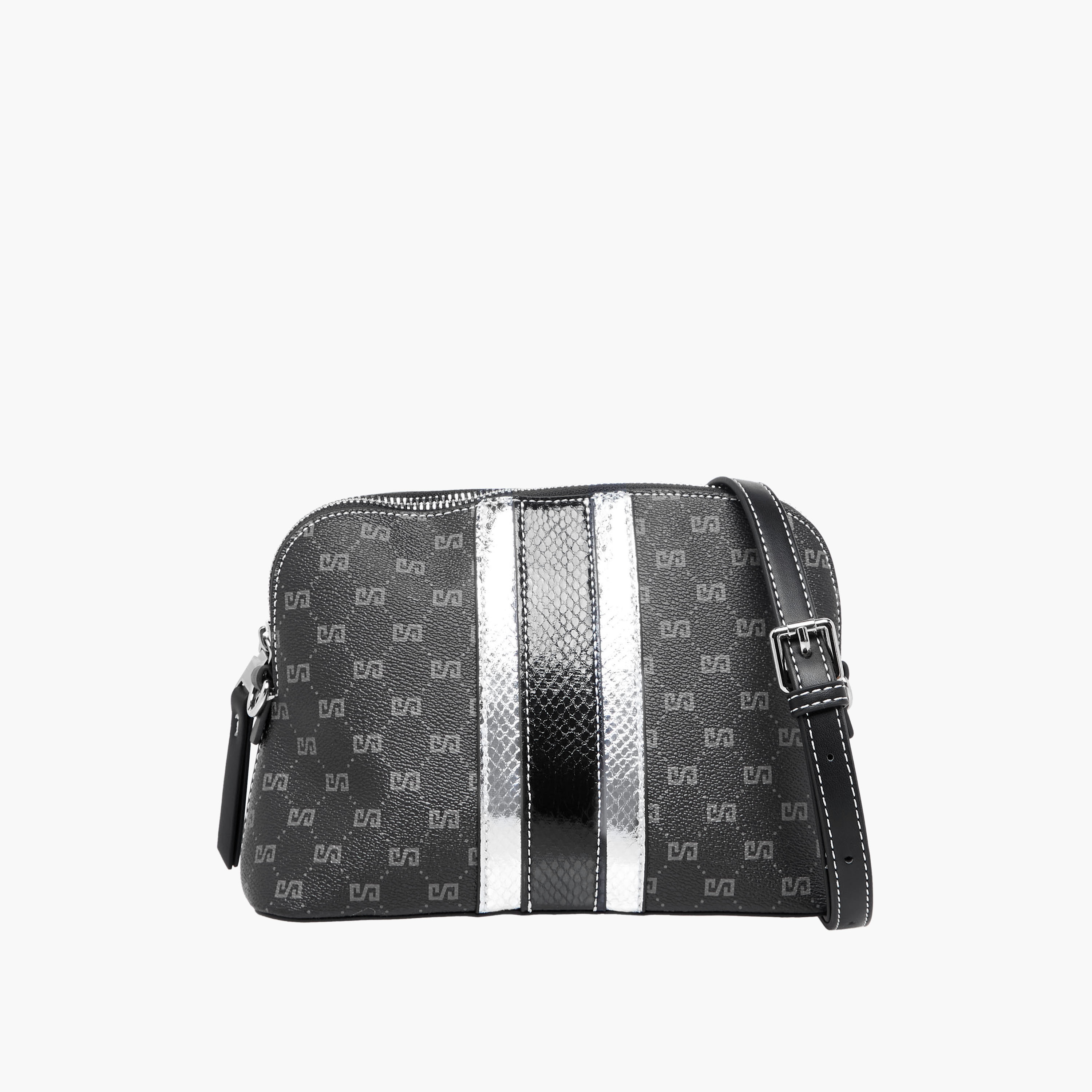 شنطة كروس بودي بحزام قابل للتعديل وطبعات مونوجرام تيا من ساشا-women-bagsandwallets-handbags-image-1
