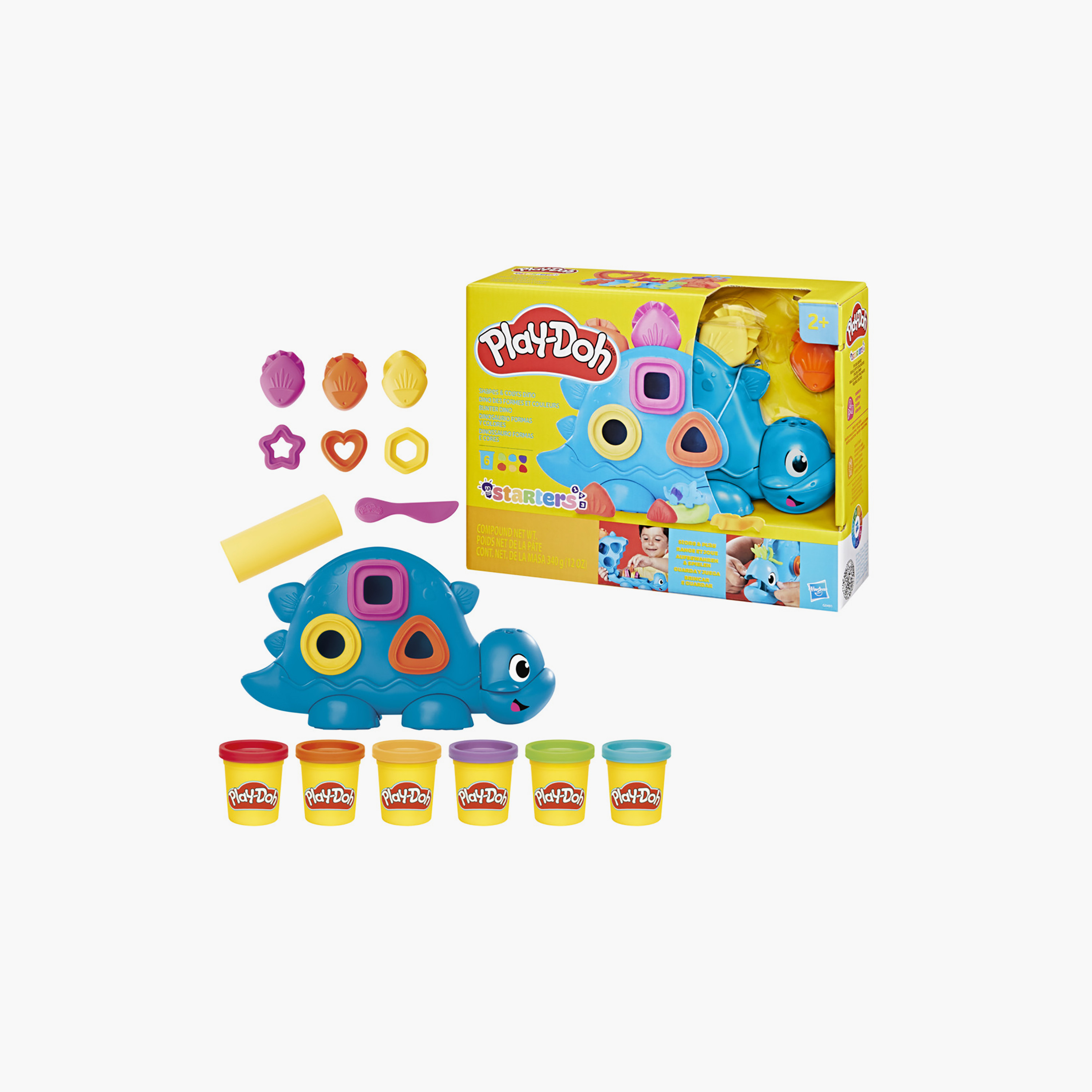 Play-Doh Starters Shapes & Colours Dino Toy Set-toys-educational-doughtoys-image-2