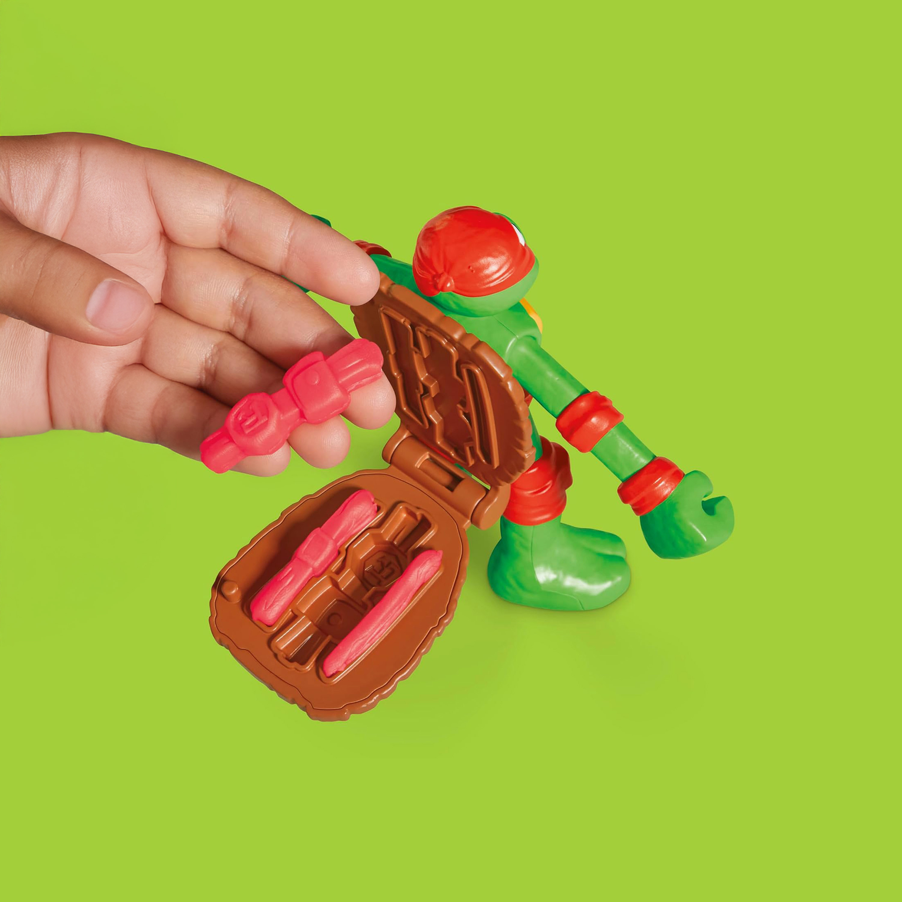 مجموعة لعب سلاحف النينجا تين إيدج ميوتانت بتكارات كاوبانجا من بلاي دوه-toys-educational-doughtoys-image-8