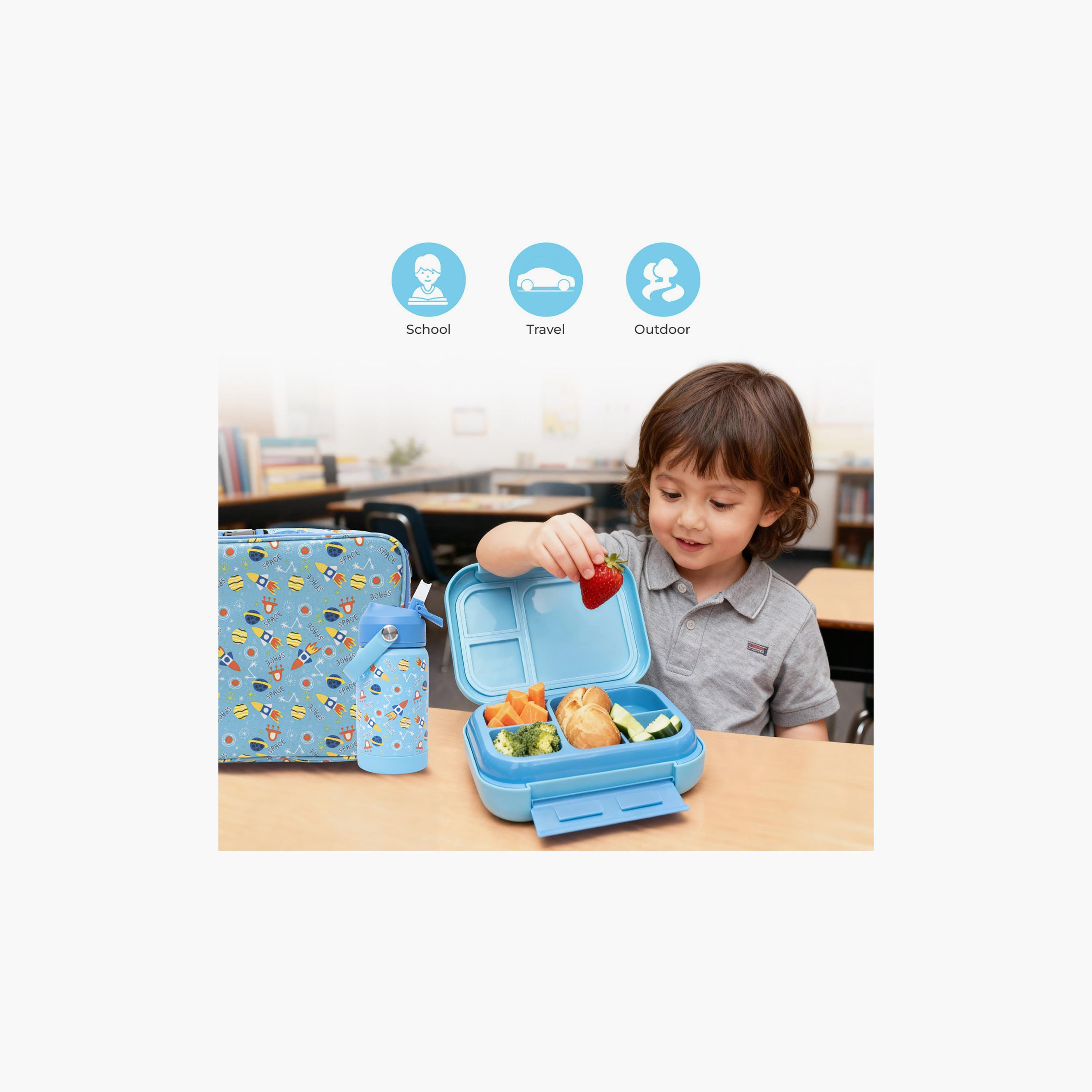 Moon 3-Piece Printed Lunch Box Set - Space-school-lunchessentials-sets-image-3
