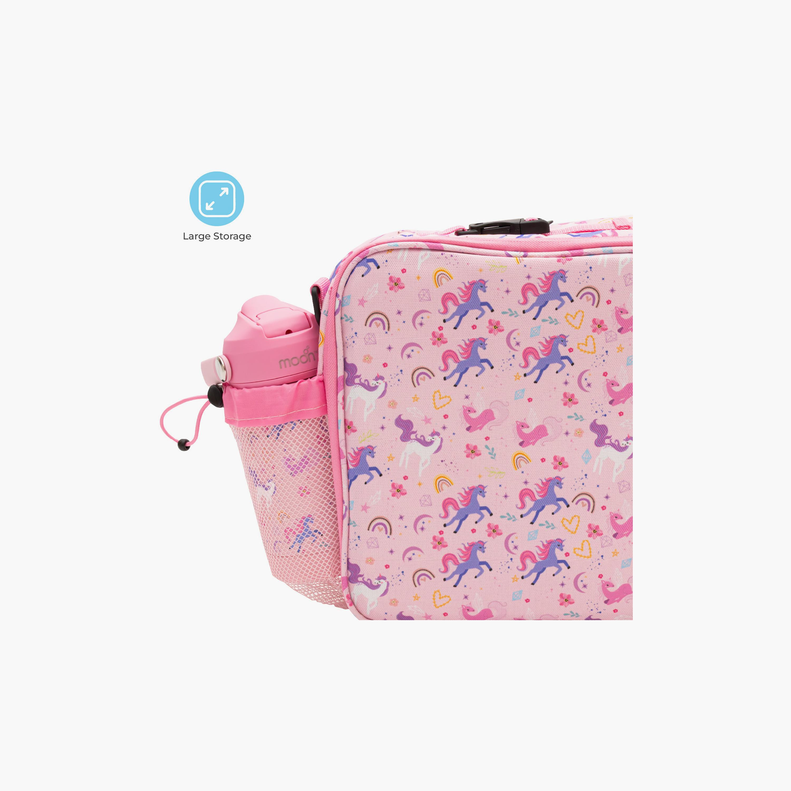 Moon 3-Piece Printed Lunch Box Set - Unicorn-school-lunchessentials-sets-image-5