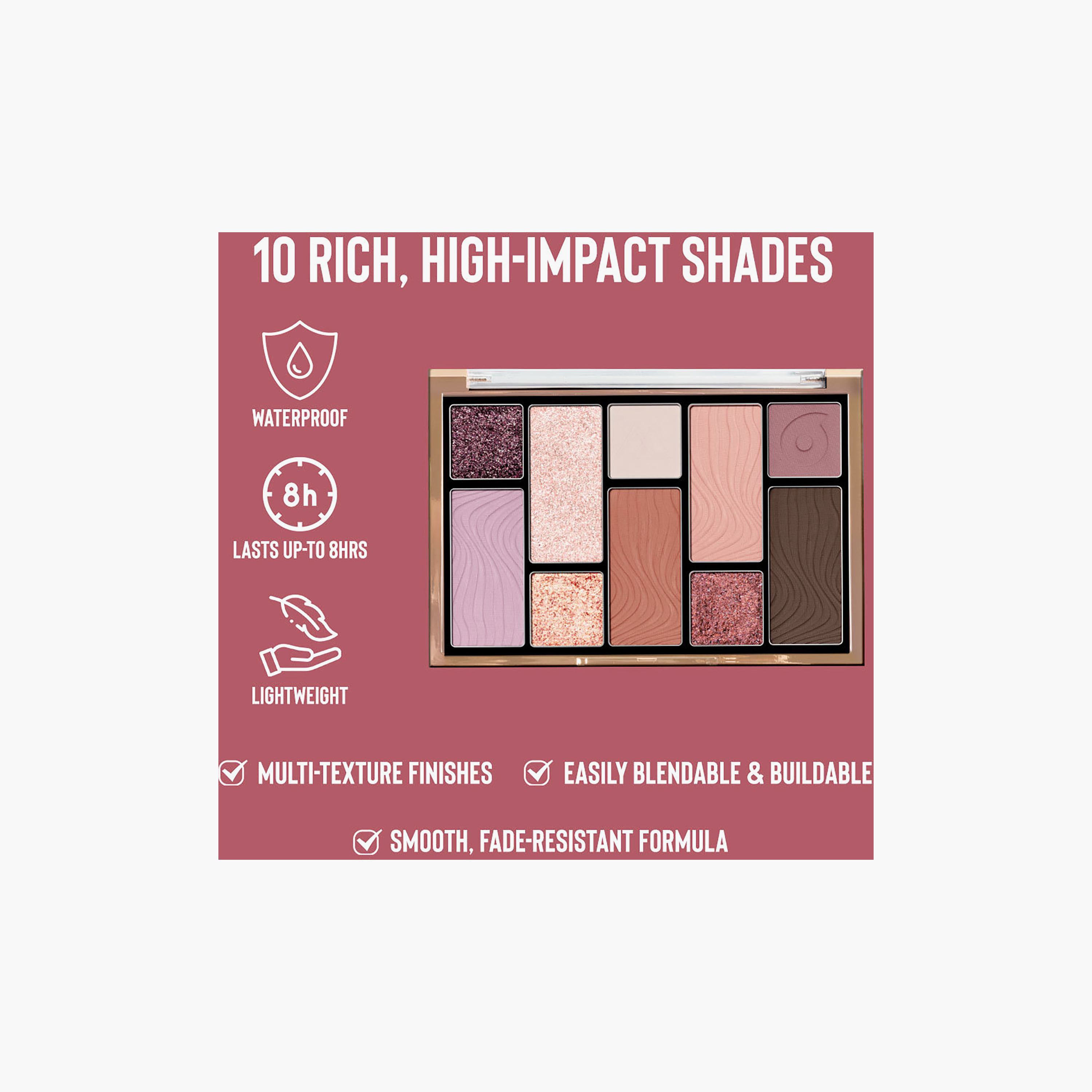 باليت ظلال العيون من كاركتر كوزمتكس، ١٠ ألوان، ١٥ غرام-beautyandpersonalcare-makeup-eyes-eyeshadows-image-3