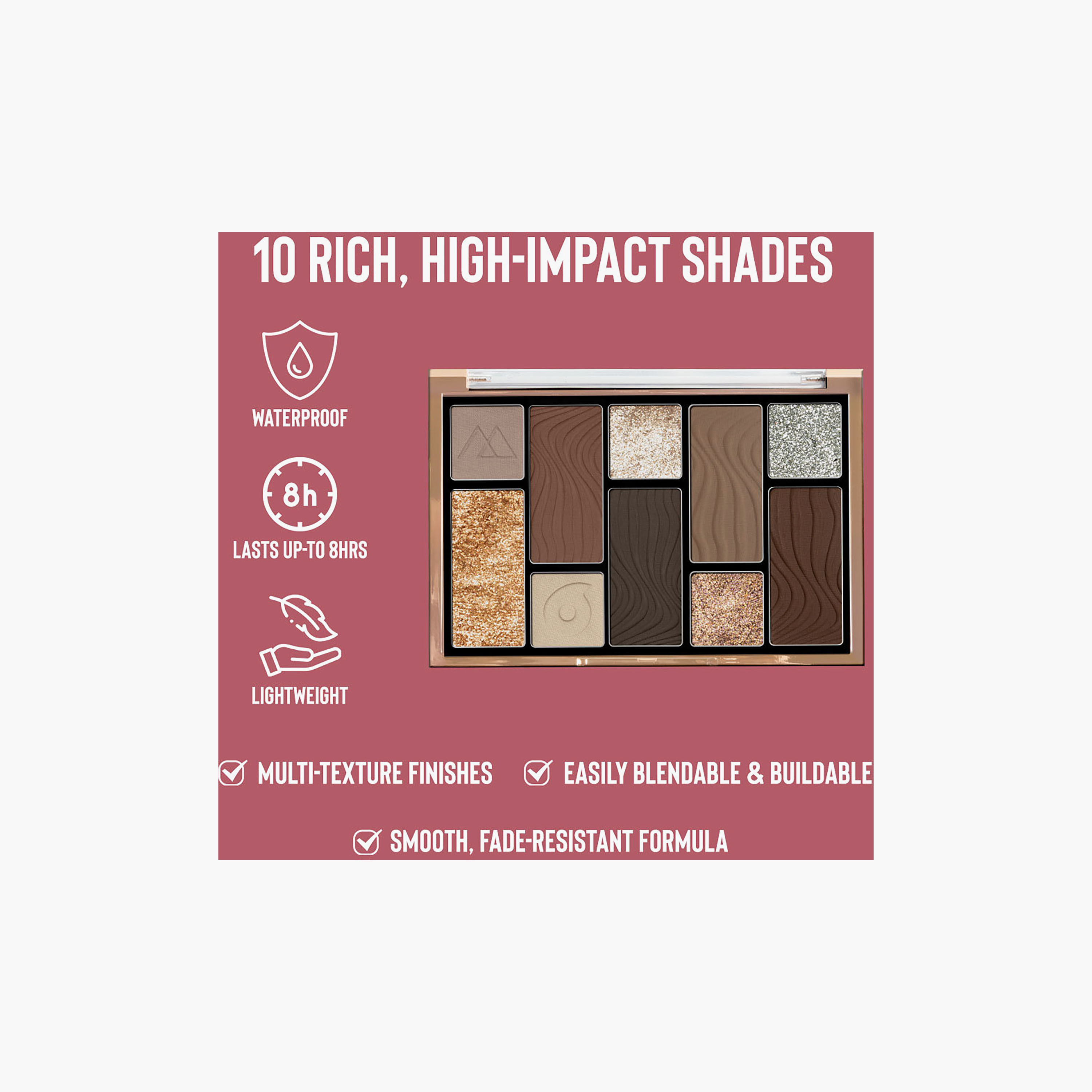 باليت ظلال العيون من كاركتر كوزمتكس، ١٠ ألوان، ١٥ غرام-beautyandpersonalcare-makeup-eyes-eyeshadows-image-9