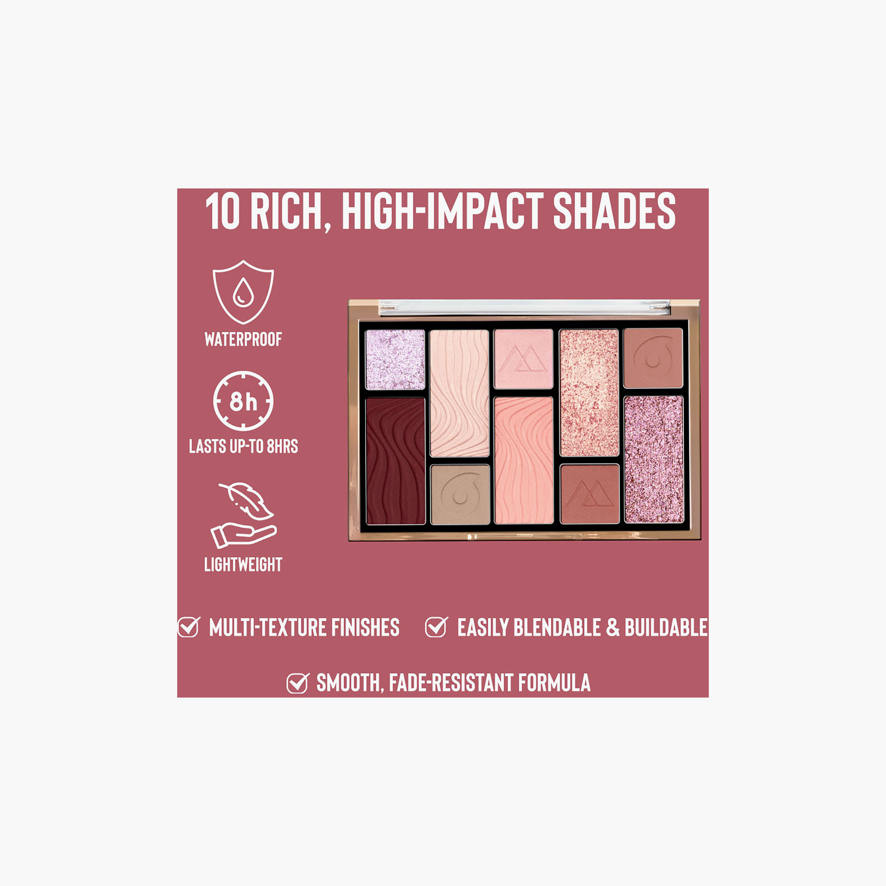 باليت ظلال العيون من كاركتر كوزمتكس، ١٠ ألوان، ١٥ غرام-beautyandpersonalcare-makeup-eyes-eyeshadows-image-13