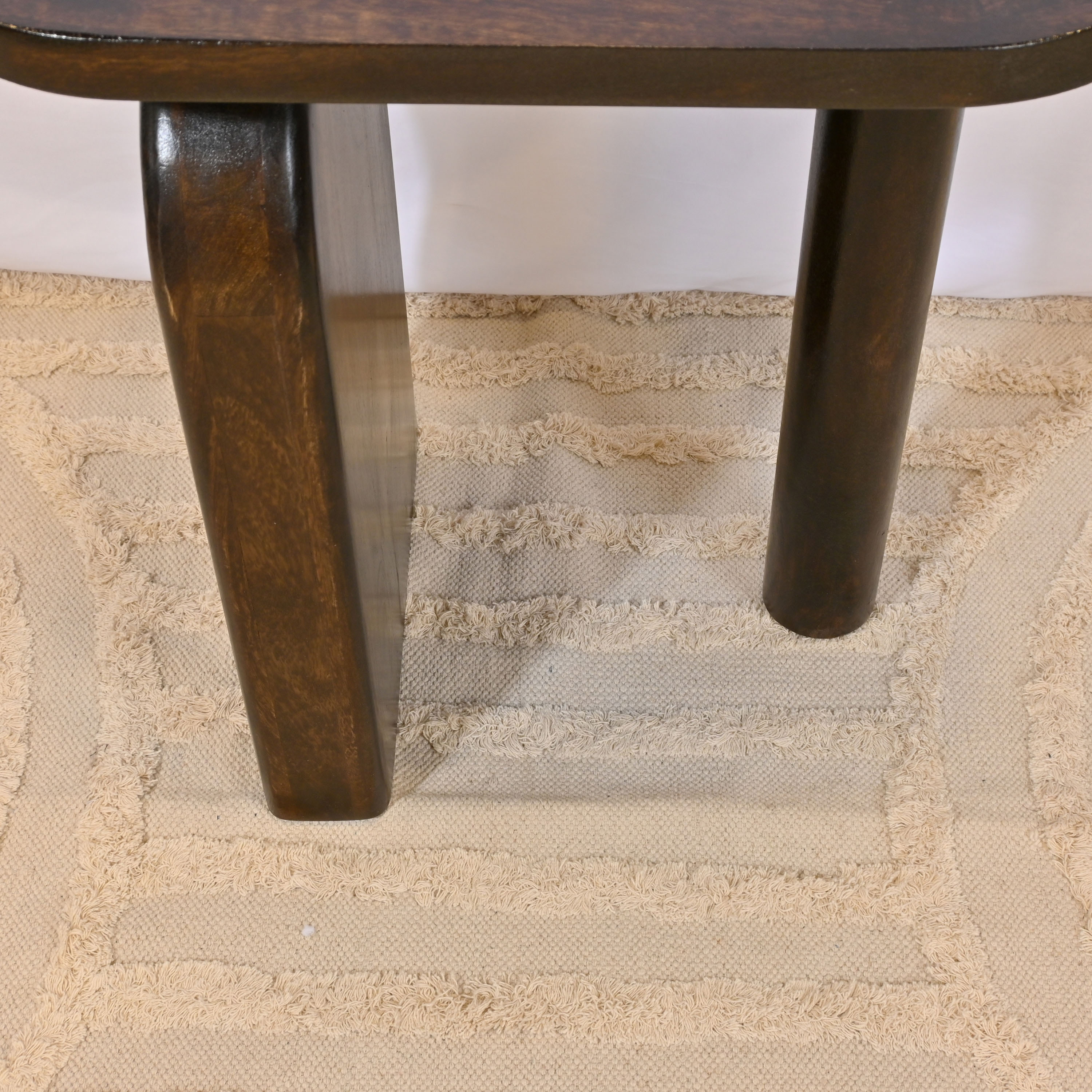 Crafted by Lifestyle Square Wooden Top Accent Table - 60x60x50 cms-furniture-livingroom-sideandendtables-image-4