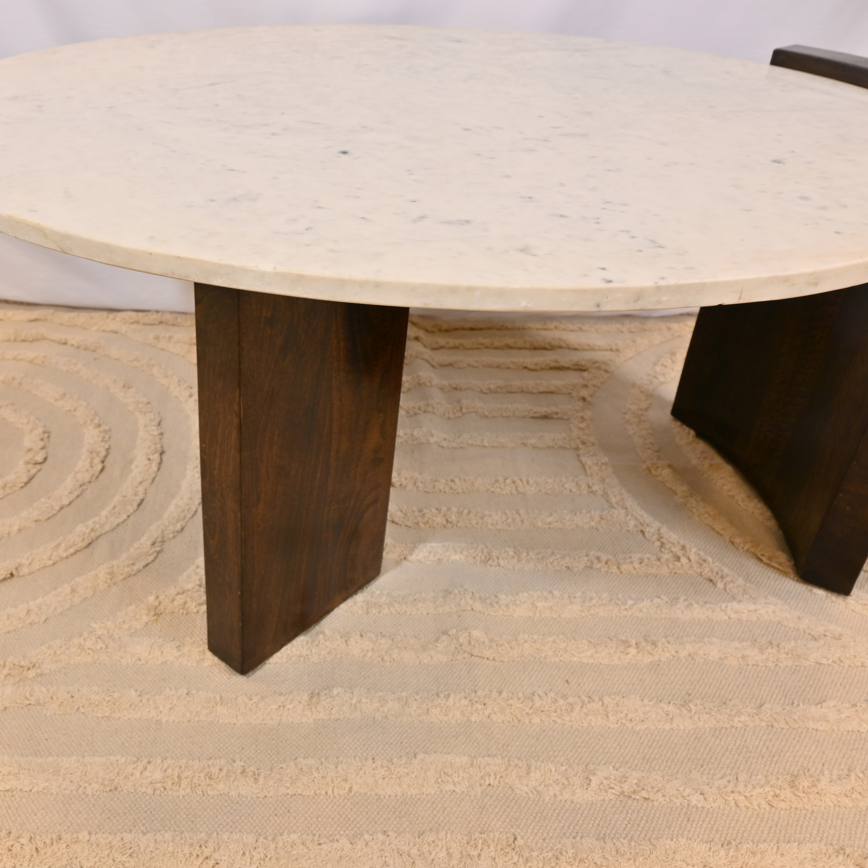 Crafted by Lifestyle Round Wooden Top Coffee Table - 45x55 cms-furniture-livingroom-coffeetables-image-5