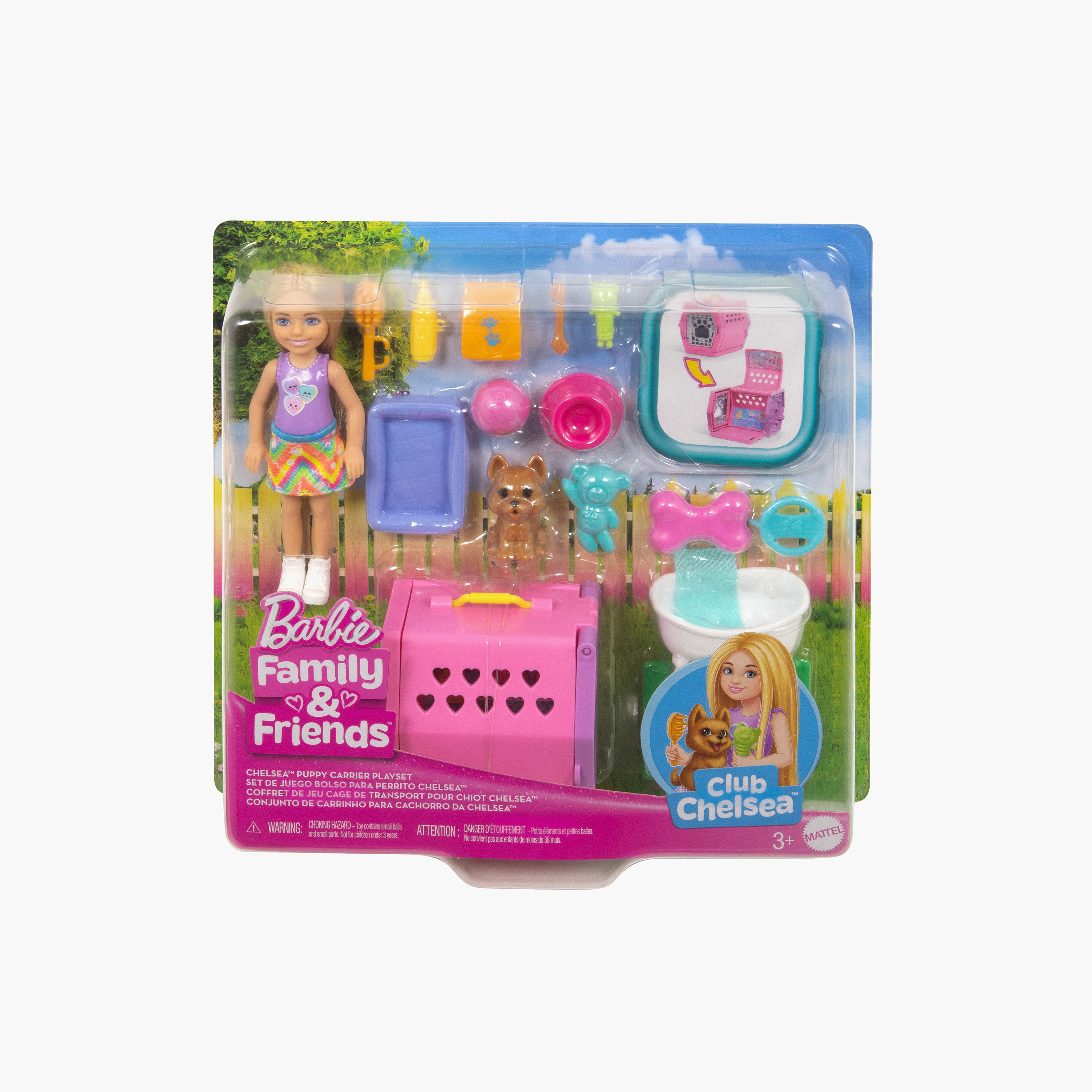 Barbie Chelsea Puppy Carrier Set, Blonde Doll & Accessories, Dog Carrier with Puppy Themed Pieces-toys-dollsandplaysets-dollplaysets-image-6