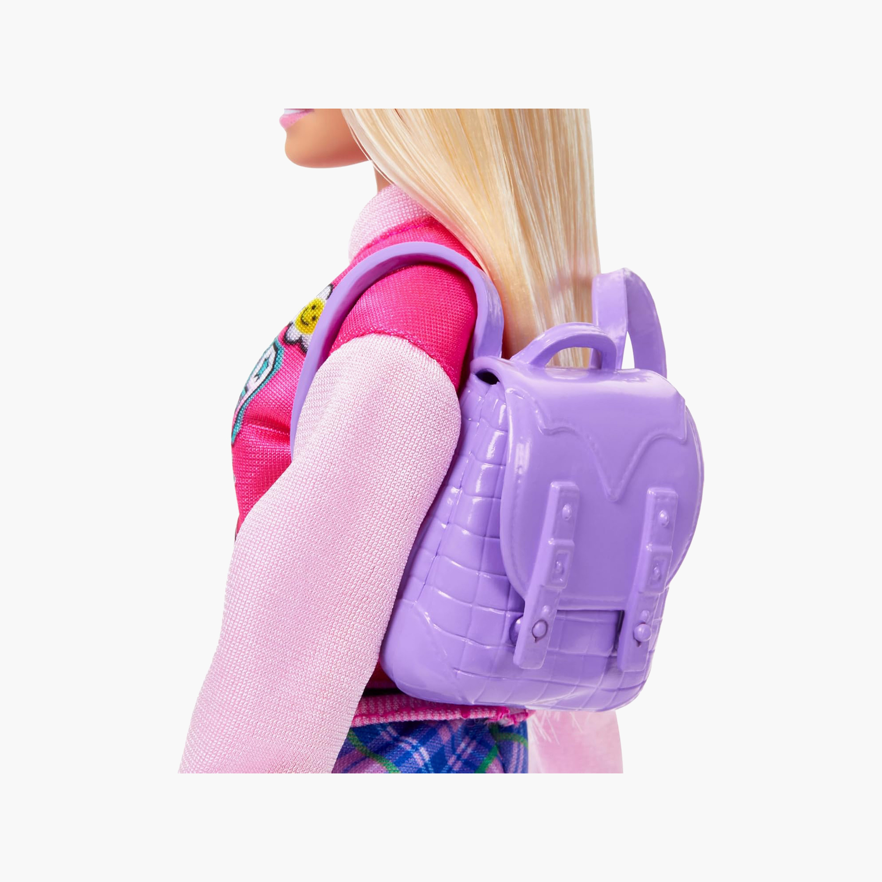 Barbie I Love School Doll & Accessories Toy Set, 7 Pieces Include Backpack, Laptop, Blonde Doll-toys-dollsandplaysets-dollplaysets-image-3