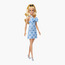 Barbie Fashionistas Doll #237, Wavy Blonde Ponytail, Blue Bow Halter Dress, Hair Bow & Blue Heels-toys-dollsandplaysets-dolls-image-1