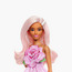 Barbie Fashionistas Doll #238, Pastel Pink Hair, Strapless Rose Bodice Dress, Barrette & Pink Heels-toys-dollsandplaysets-dolls-image-3