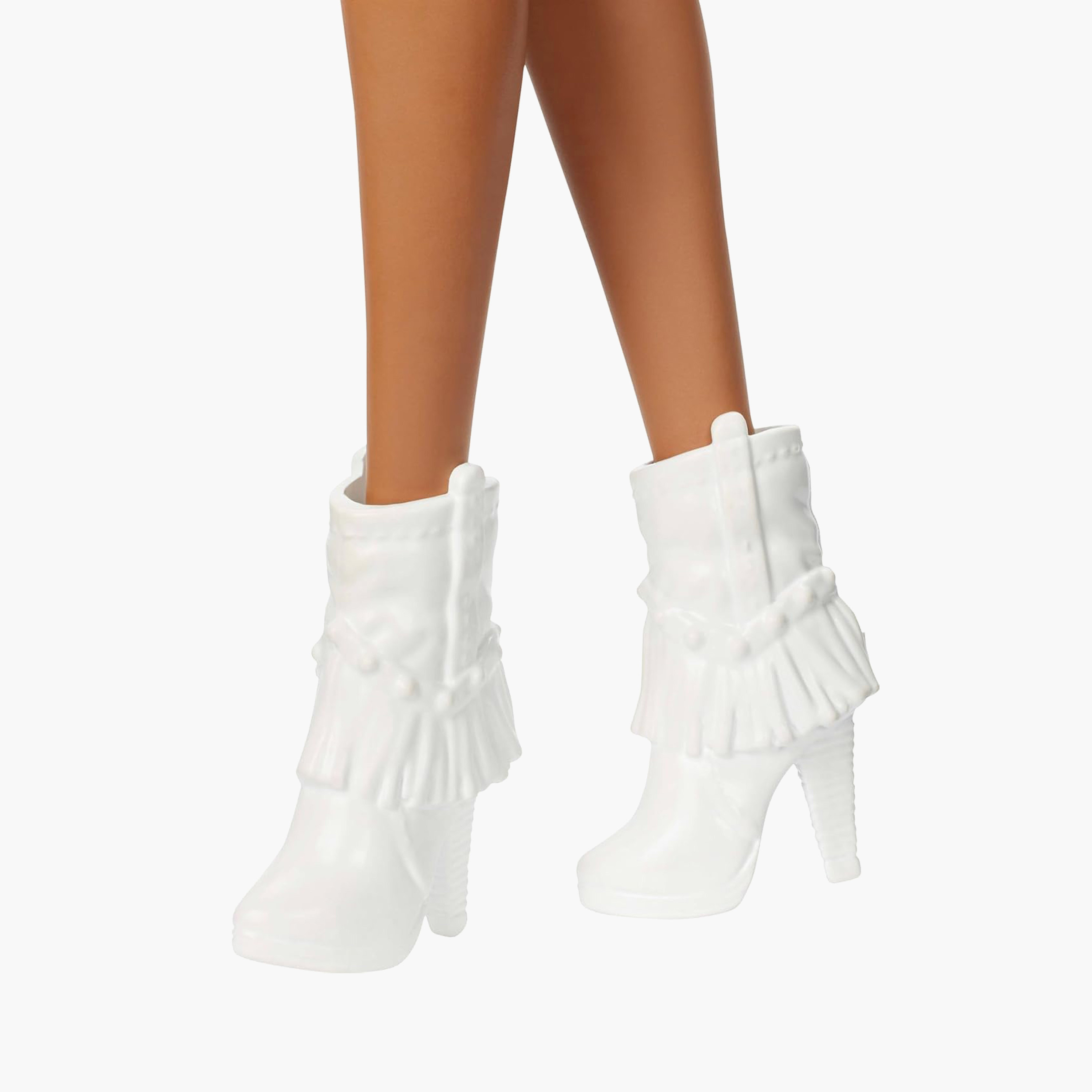 Barbie Fashionistas Doll #239, Black Hair, Sparkly Silver Fringe Dress, Western Accessories-toys-dollsandplaysets-dolls-image-4