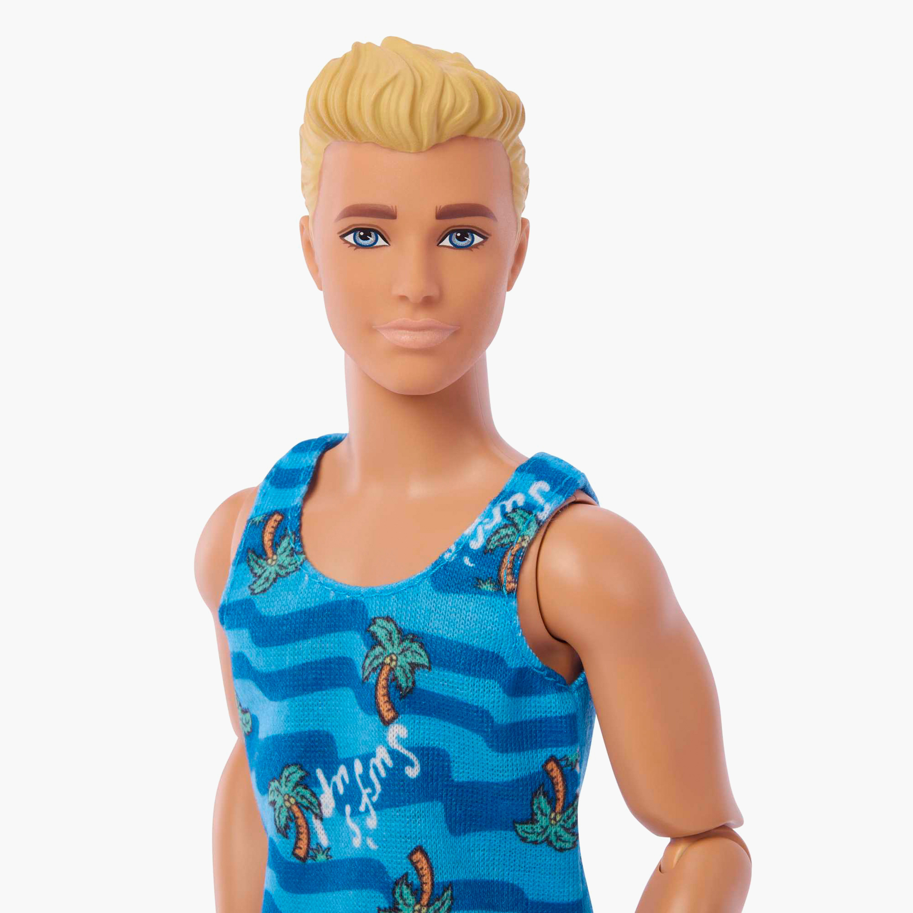 Ken Doll with Surfboard and Pet Puppy, Poseable Blonde Barbie Beach Doll with Themed Accessories-toys-dollsandplaysets-dollplaysets-image-4
