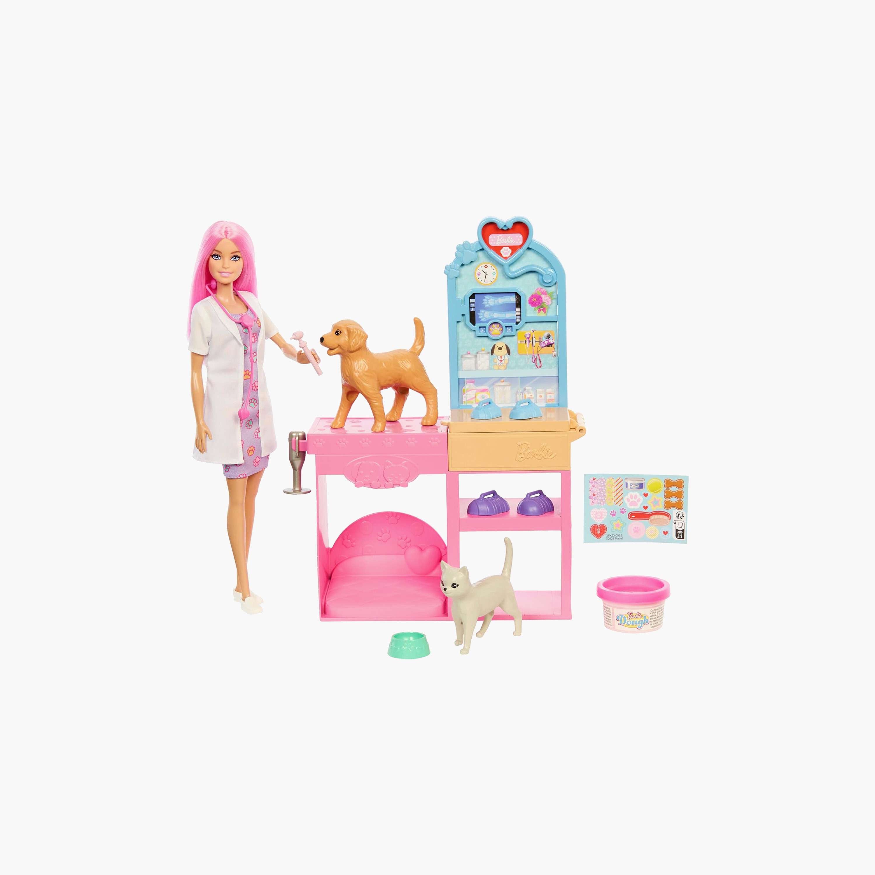 Barbie Fast Cast Pet Veterinarian Clinic Fashion Doll Playset-toys-dollsandplaysets-dollplaysets-image-1