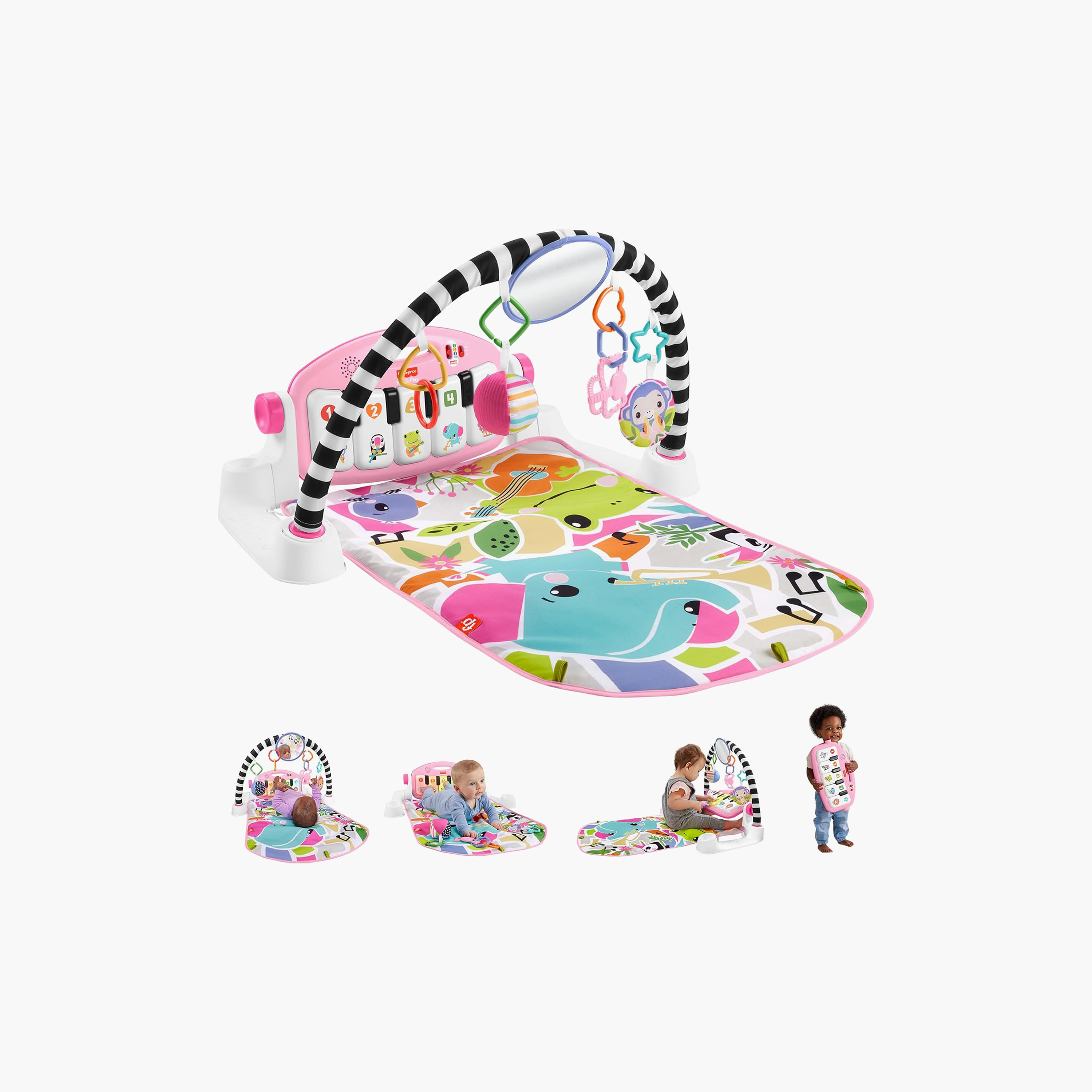 Fisher-Price Baby Activity Mat Glow and Grow Kick & Play Piano Gym, Musical Toy, Ages 0+ Months-baby-infantactivity-playgyms-image-1