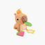 Fisher-Price Baby Sensory Toy Snuggly Snacky Capybara with Teether & Rattle for Ages 3+ Months-toys-plushsofttoys-animals-image-1