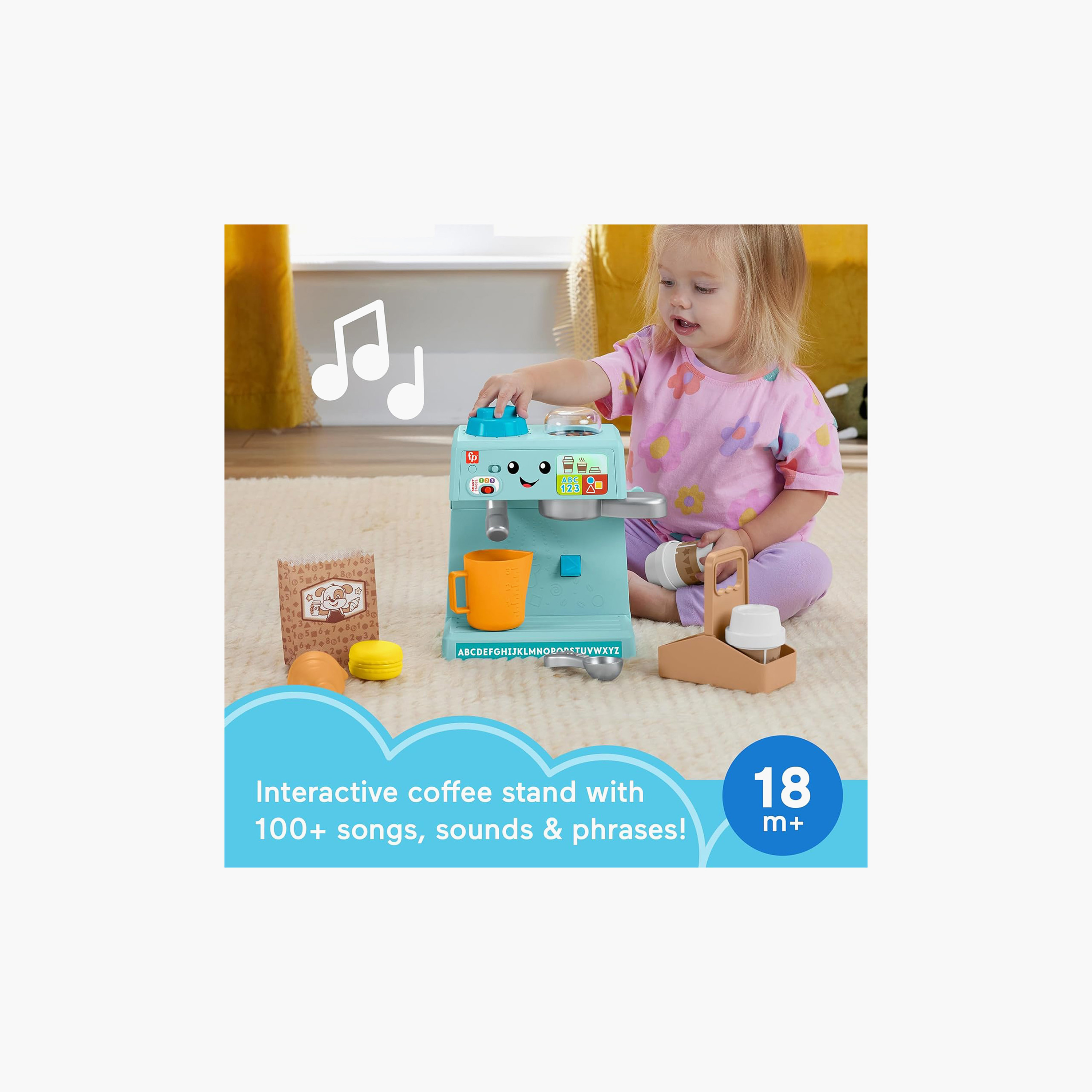 Fisher-Price Laugh and Learn Coffee Cafe Playset-toys-roleplay-playfoods-image-2