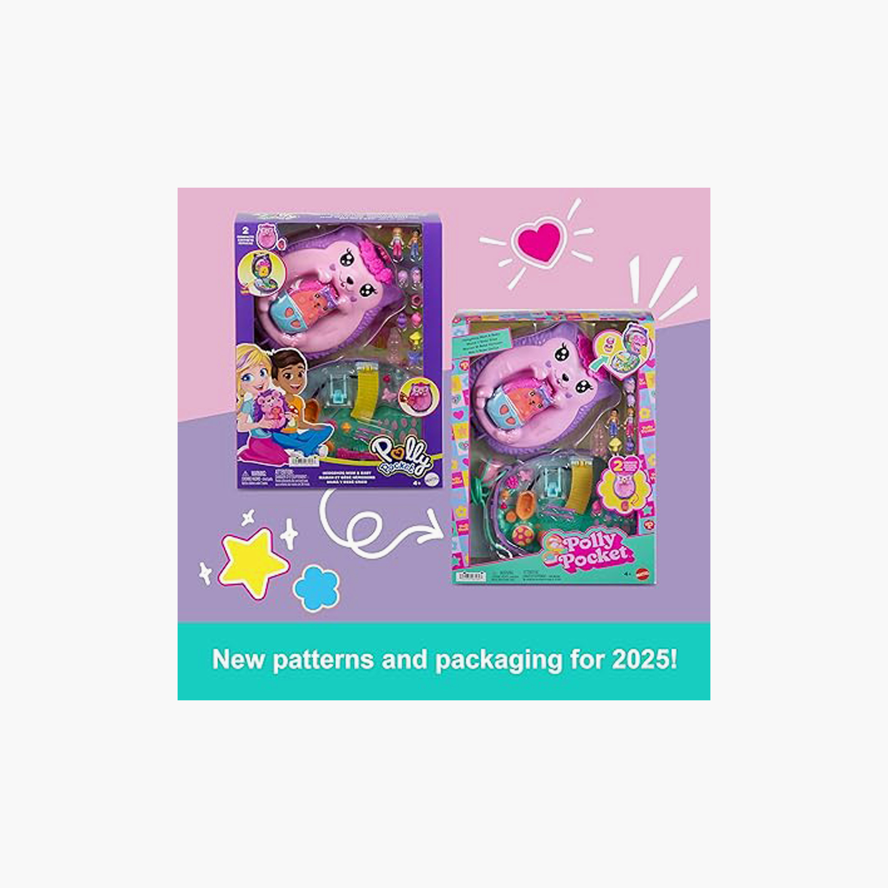 Polly Pocket 2-in-1 Travel Toy with 2 Micro Dolls and 16 Accessories-toys-dollsandplaysets-dollplaysets-image-4