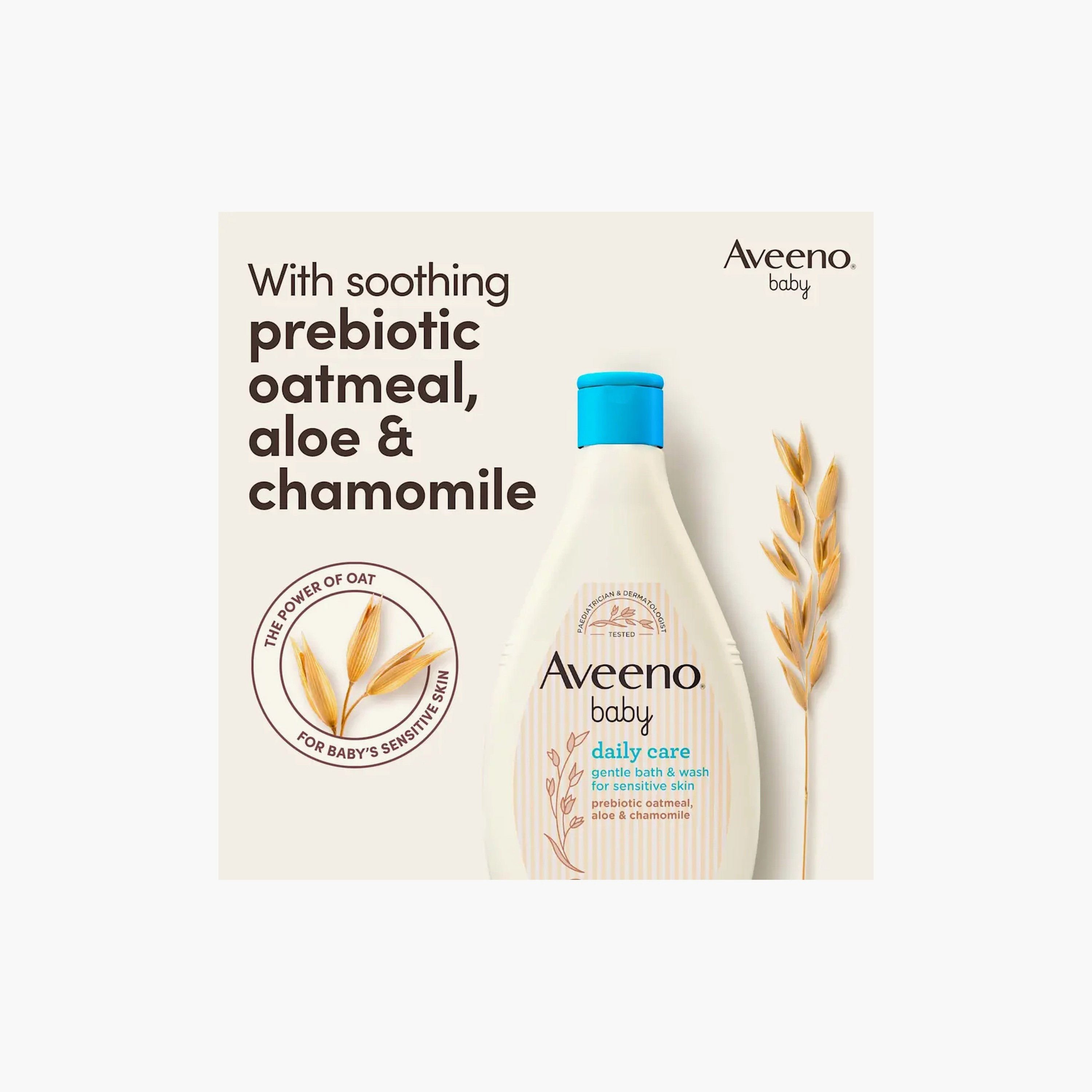 Aveeno Daily Care Hair & Body Wash - 400ml-baby-bathandcare-hairbodyskincare-bodywashandsoaps-image-2