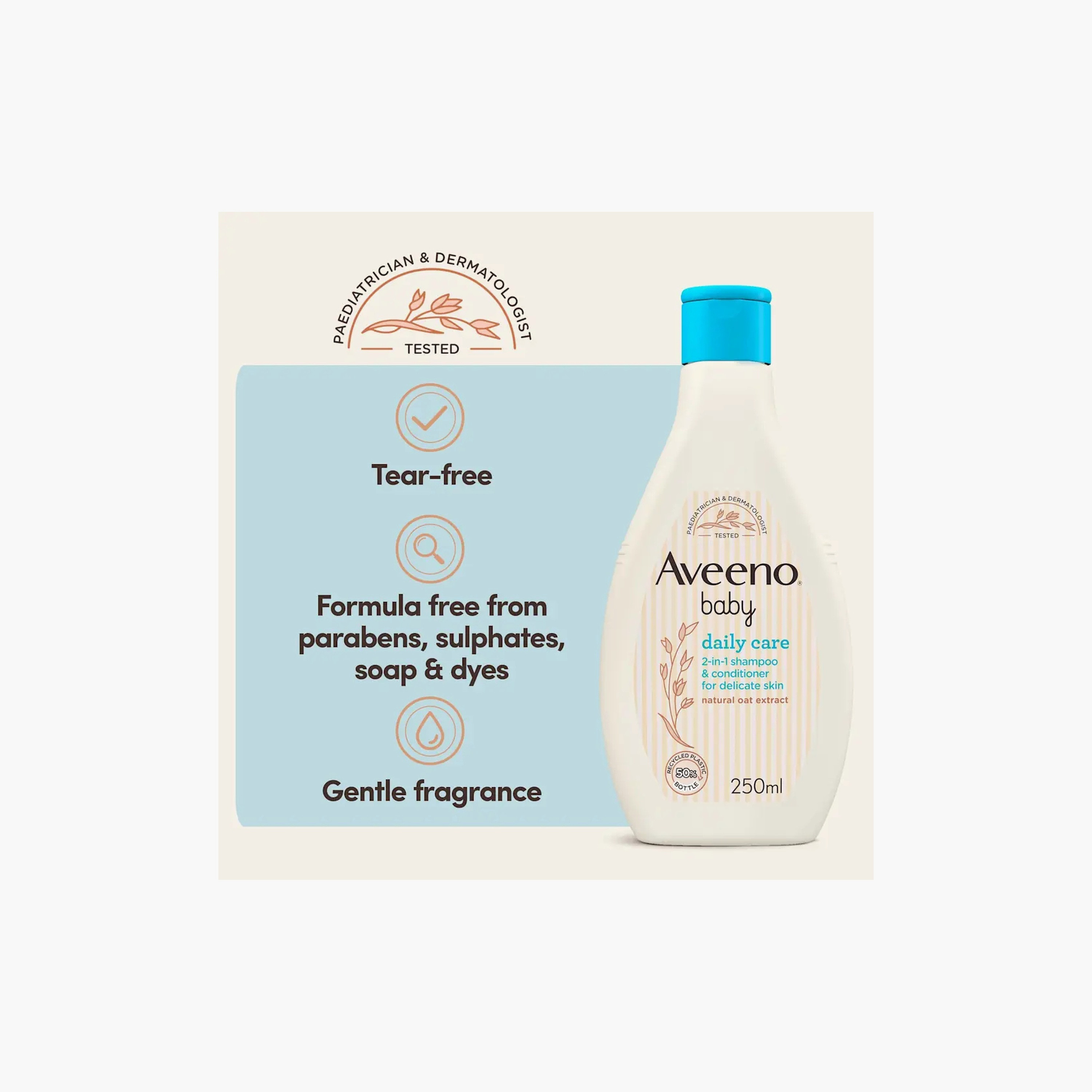 Aveeno Daily Care Shampoo & Conditioner - 250ml-baby-bathandcare-hairbodyskincare-shampooandconditioner-image-5