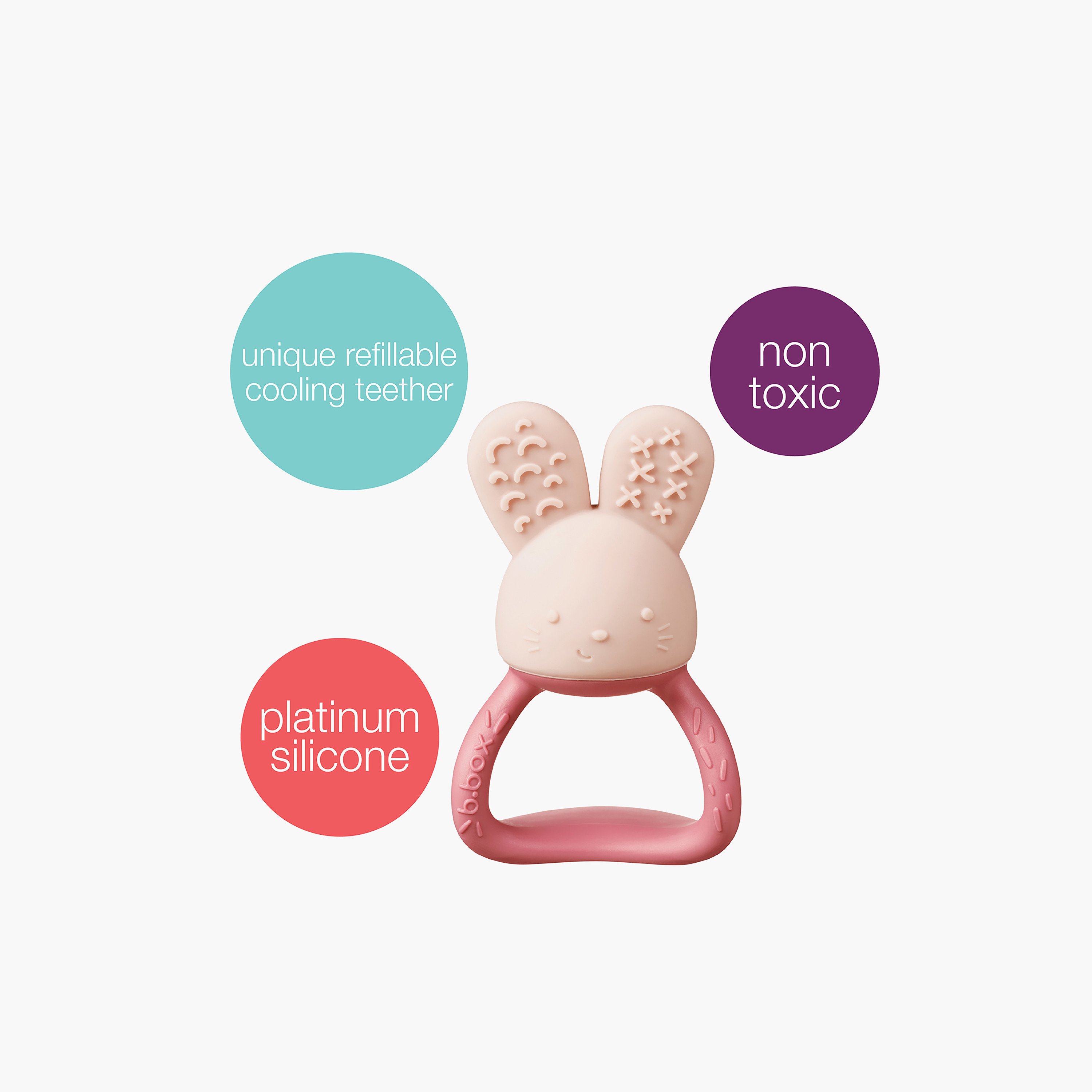 عضّاضة أطفال بمقبض سهل الإمساك من بي.بوكس-baby-feeding-teethers-image-2