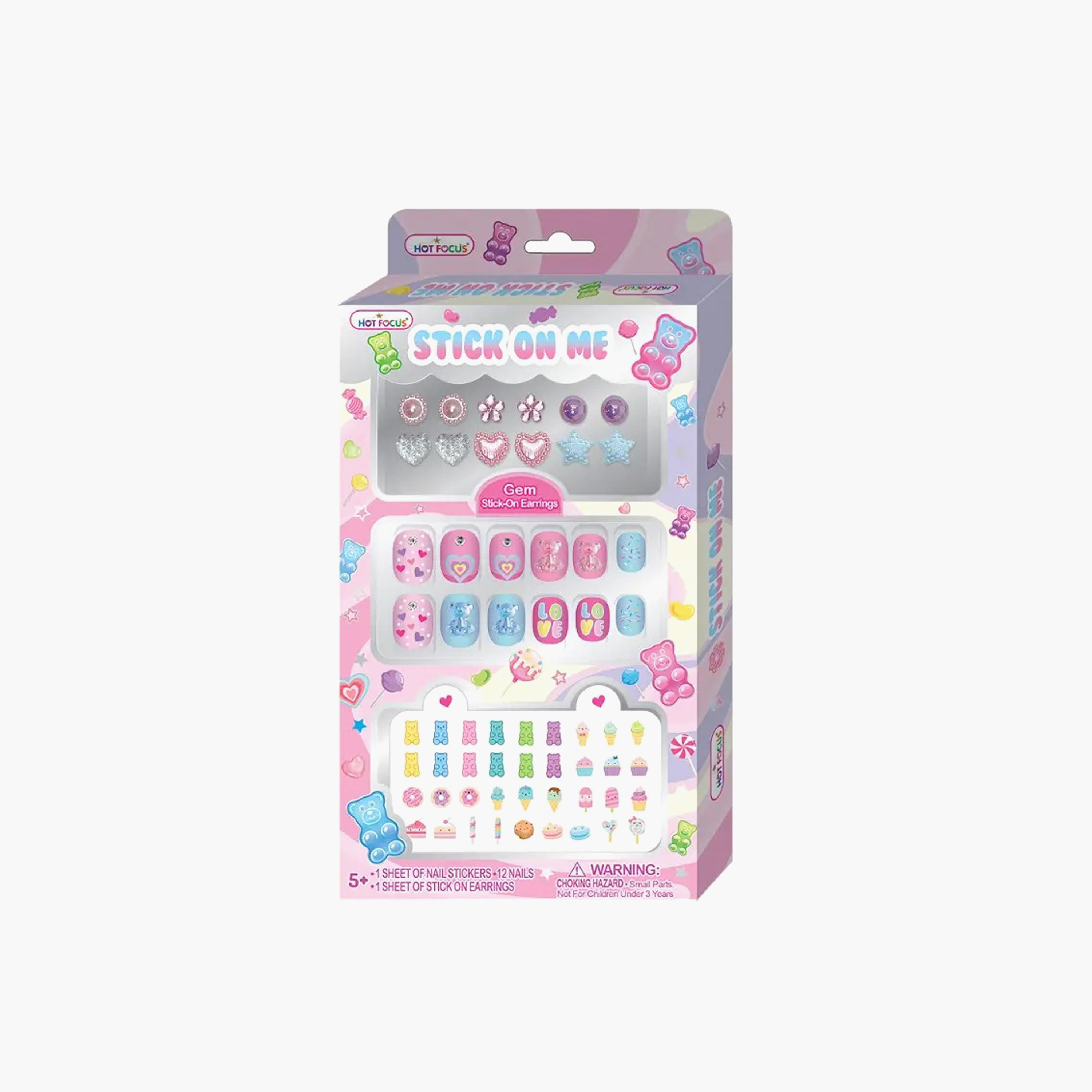 Hot Focus Stick On Me Nail Art Set-toys-roleplay-makeupandcosmeticsets-image-1