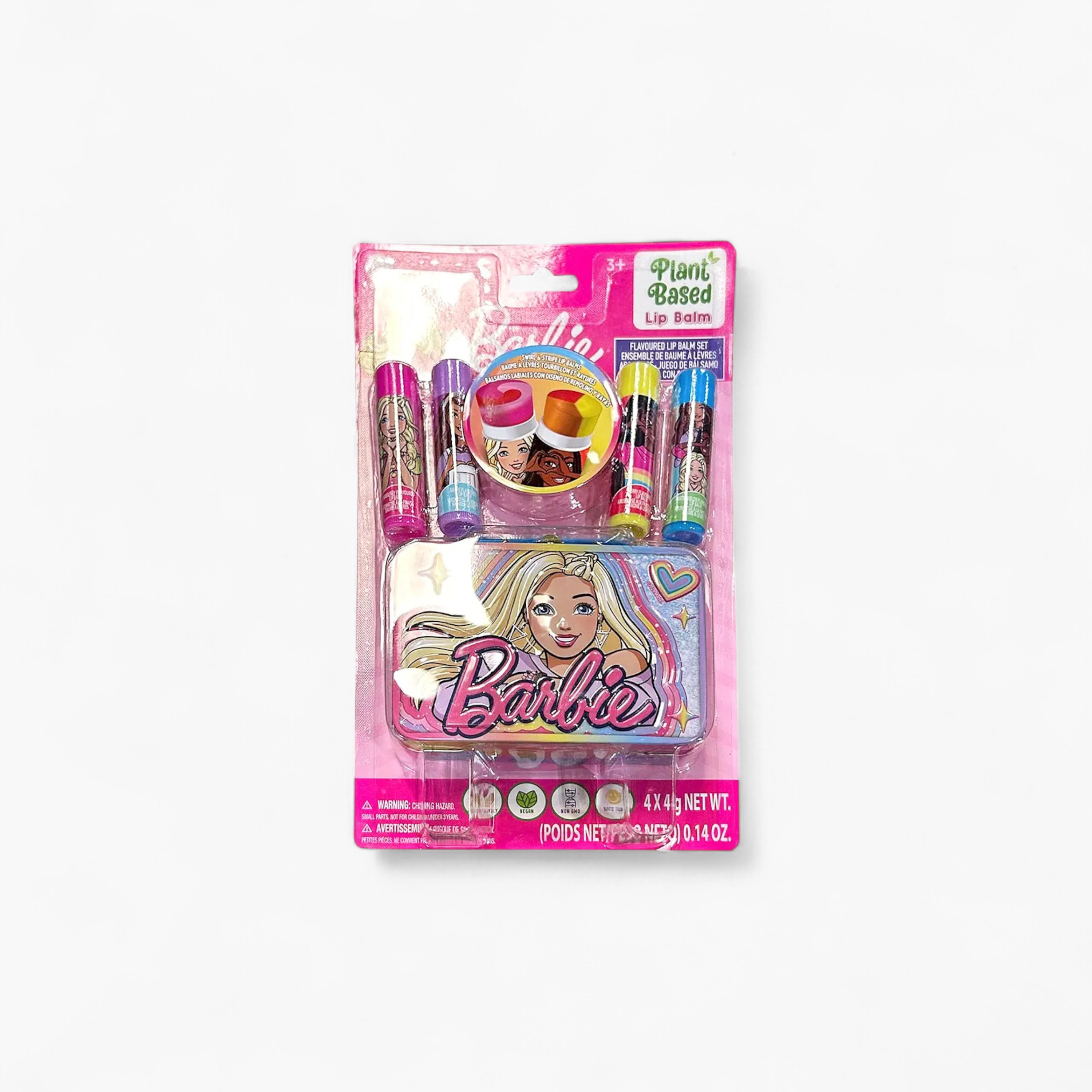 Townley 4-Piece Flavoured Lip Balm Set with Tin-toys-roleplay-makeupandcosmeticsets-image-1