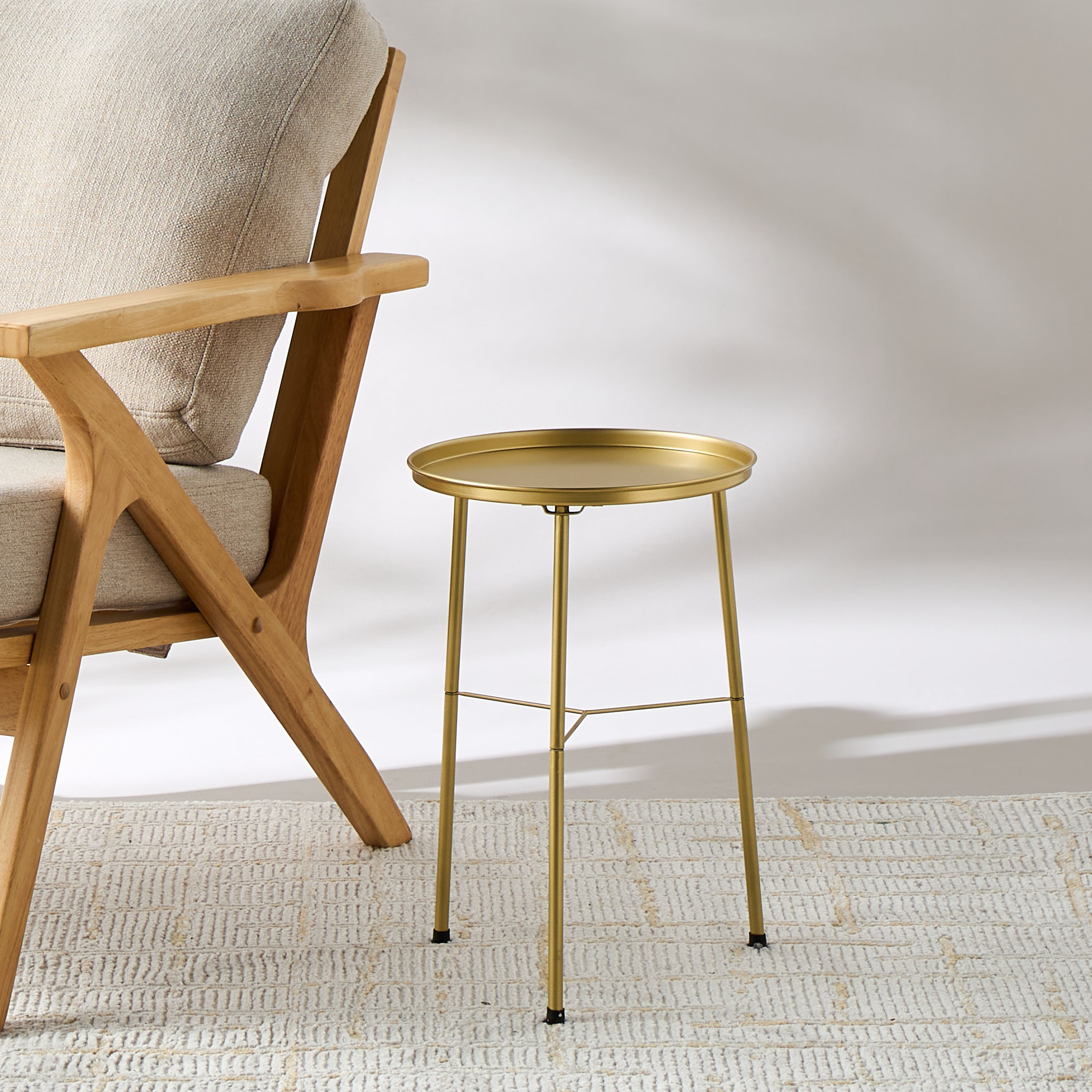 Metallic Side Table - 29x29x46 cms-furniture-livingroom-sideandendtables-image-2