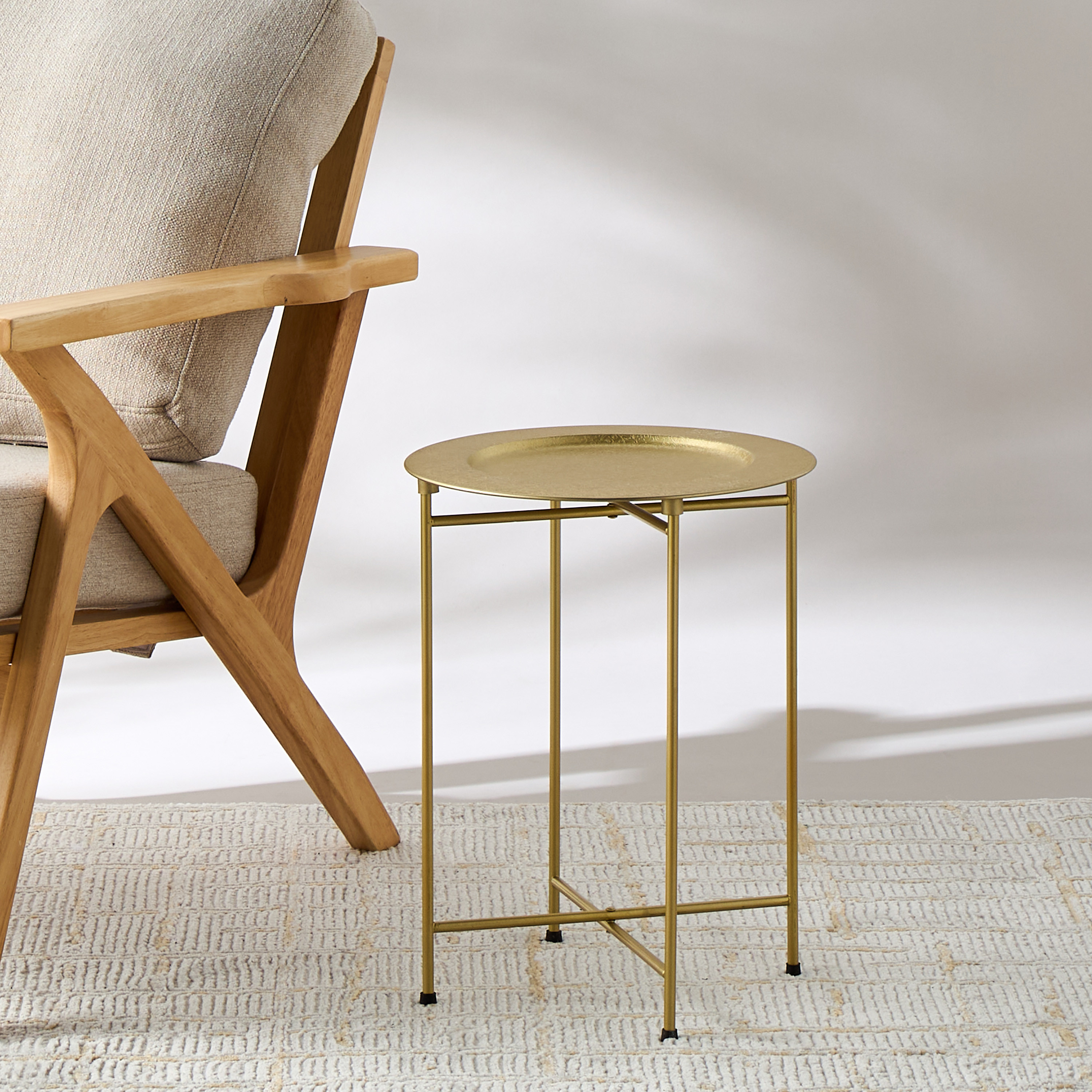 Metallic Side Table - 36x36x46 cms-furniture-livingroom-sideandendtables-image-3