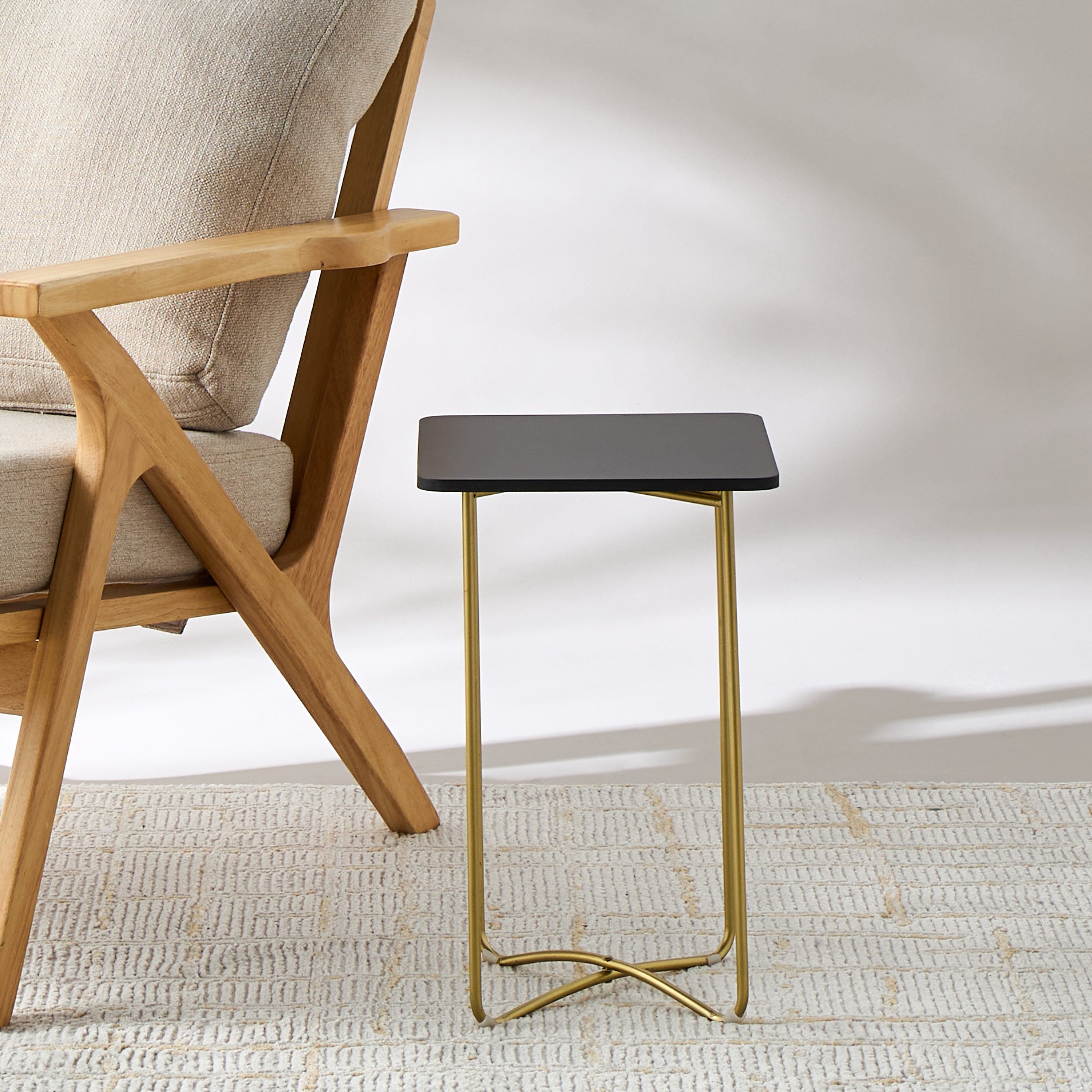 Metallic Side Table - 29x29x46 cms-furniture-livingroom-sideandendtables-image-2