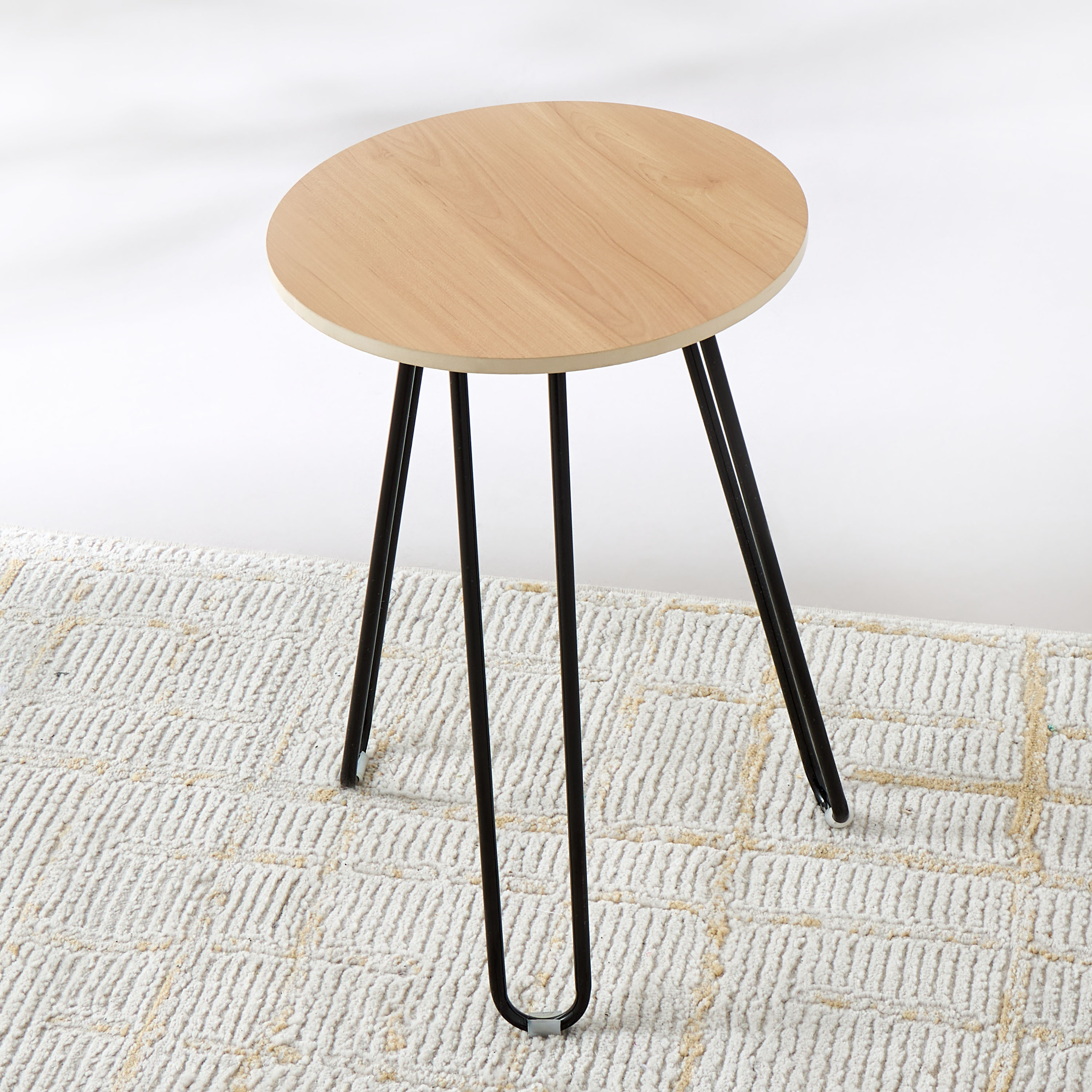Round Side Table with Hairpin Legs - 29x46 cms-furniture-livingroom-sideandendtables-image-1