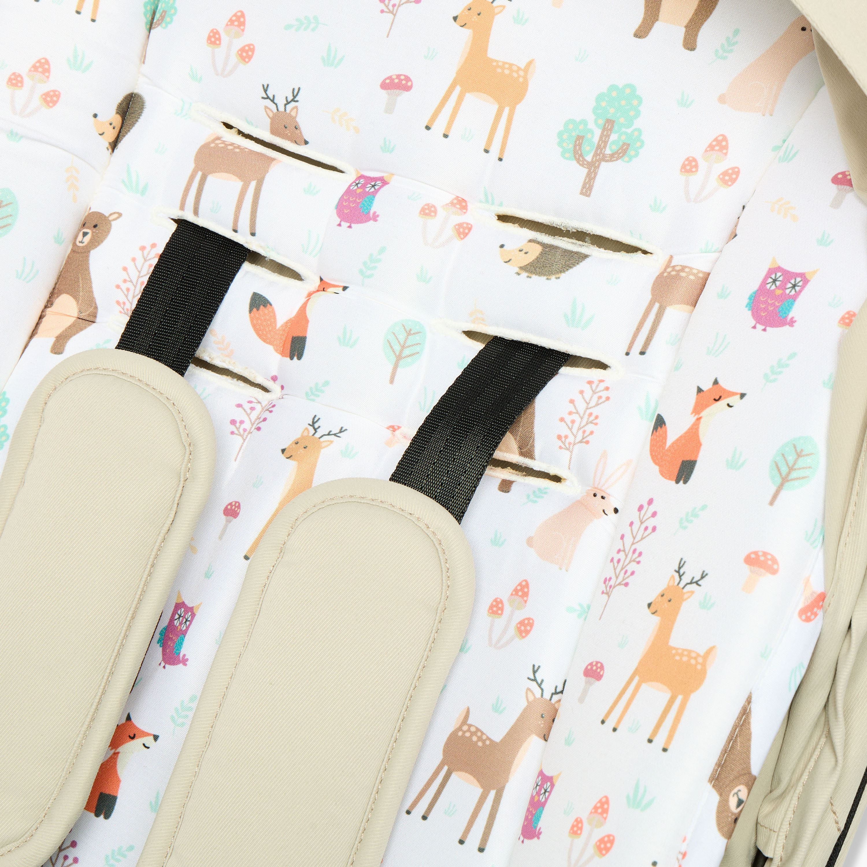 Juniors Woodland Stroller Pad with Print-baby-gear-strollersandprams-accessories-image-3