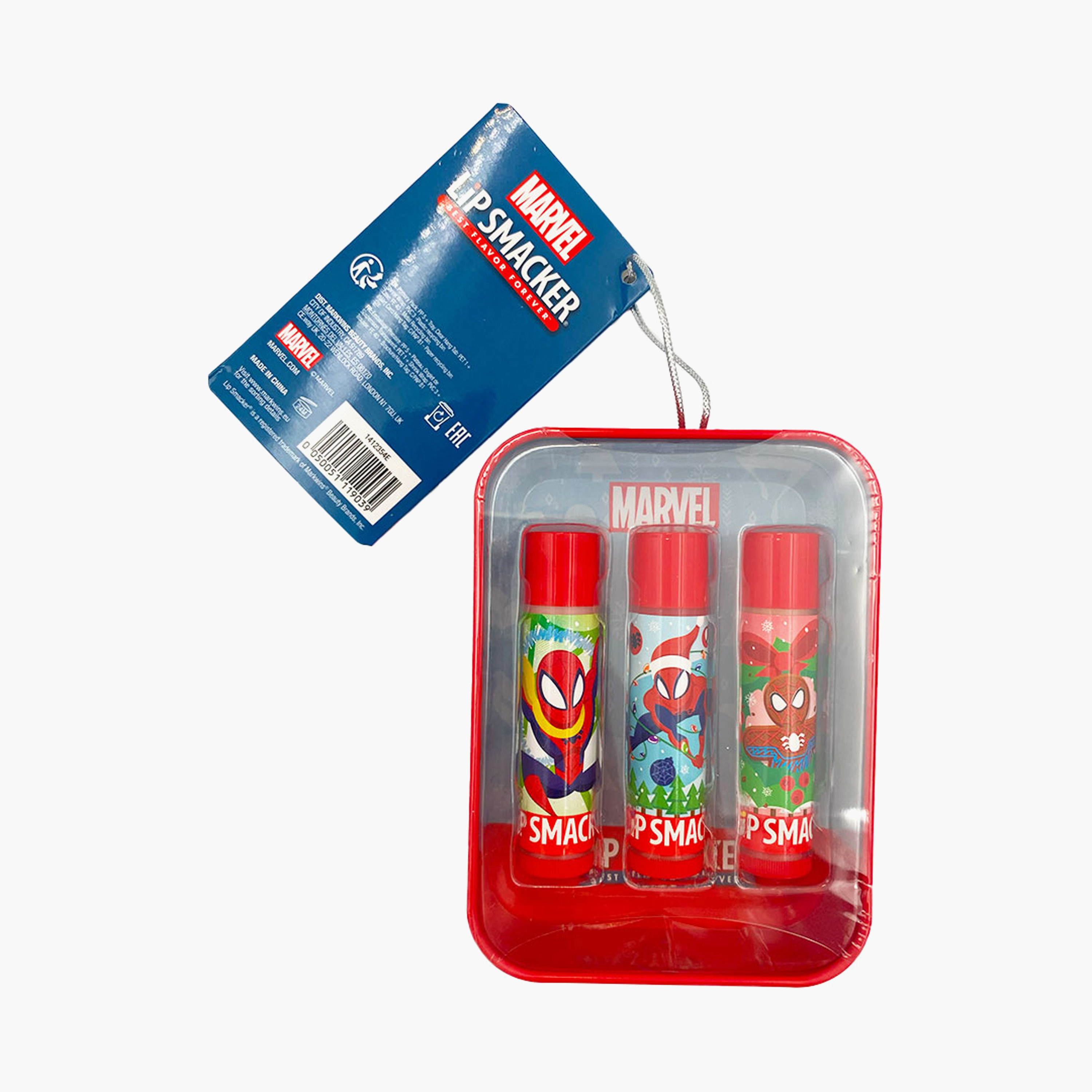 بلسم شفاه سبايدر مان طقم 3 قطع من ليب سماكر-beautyandpersonalcare-skin-lipcare-lipbalm-image-2