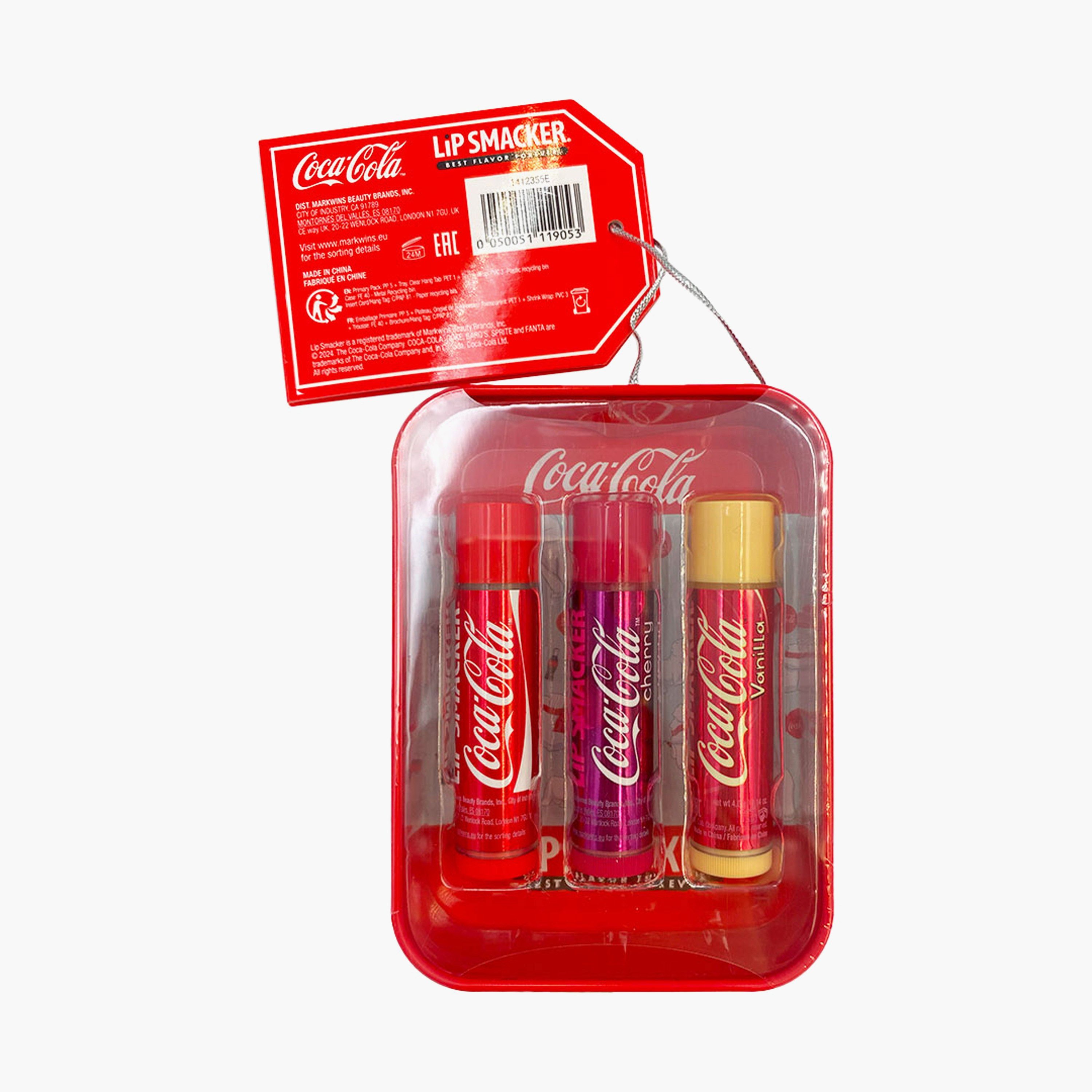 مجموعة مرطبات شفاه بنكهات كوكاكولا 3 قطع من ليب سماكر-beautyandpersonalcare-skin-lipcare-lipbalm-image-2