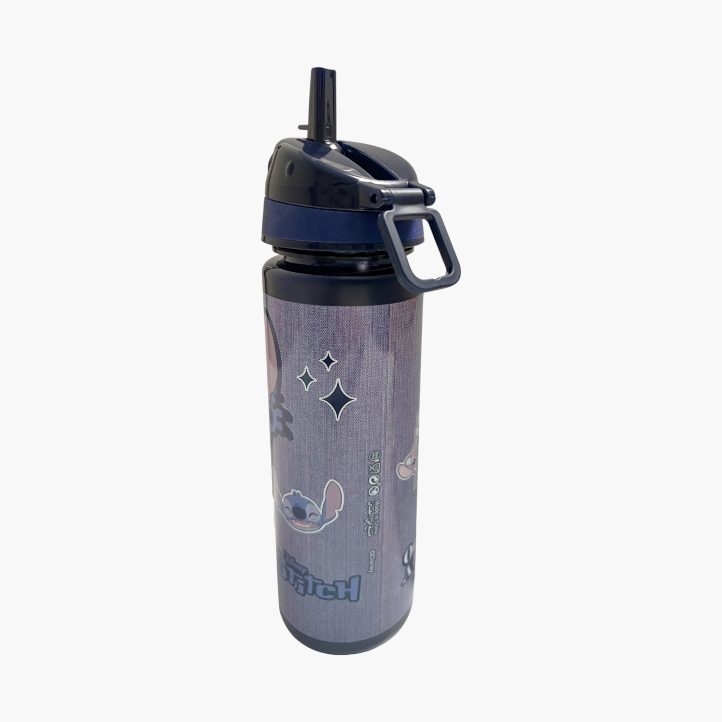 Disney Stitch Print Water Bottle-school-waterbottles-image-1