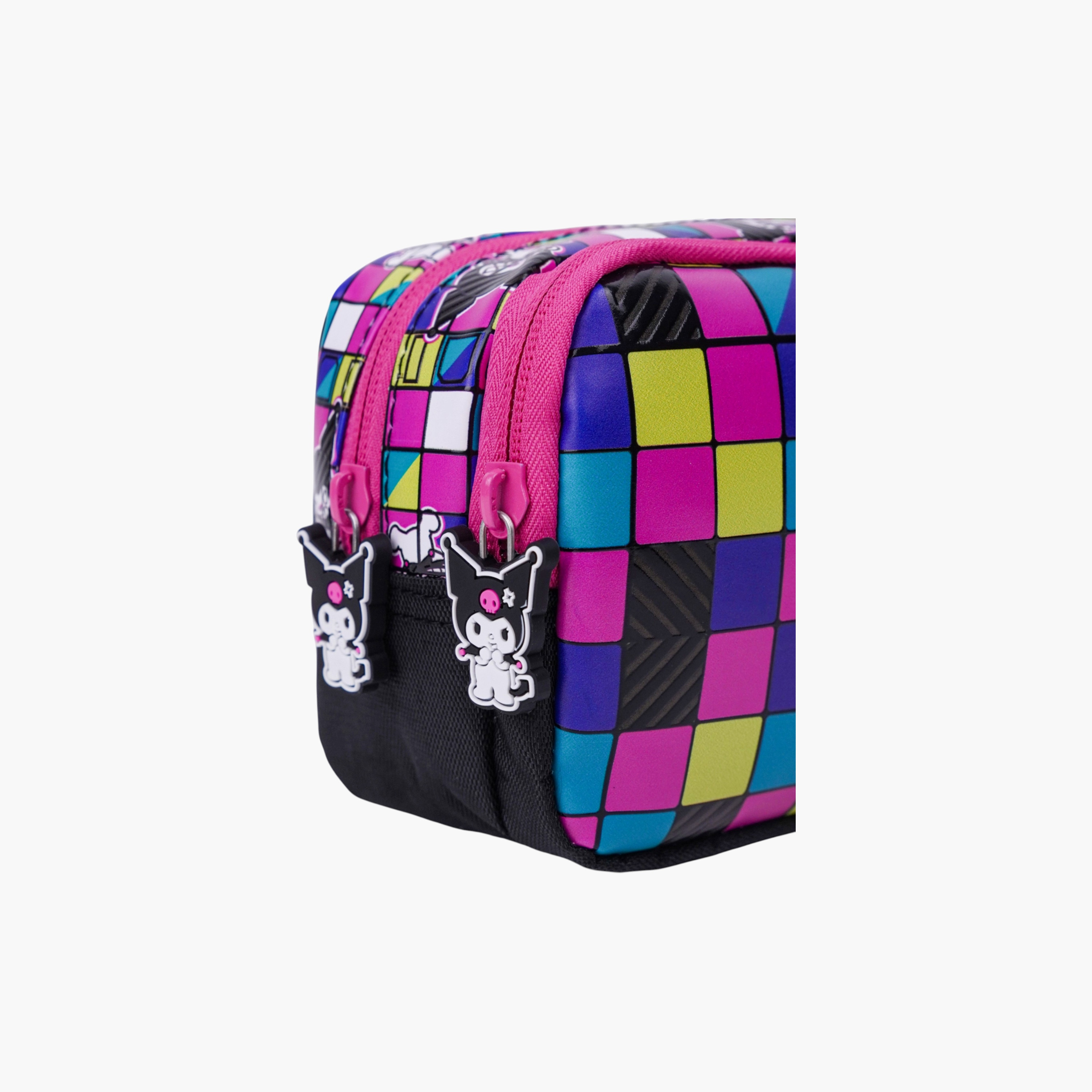 مقلمة بطبعات كورومي بقسمين تخزين وسحاب إغلاق من سانريو-school-stationery-pencilcases-image-3