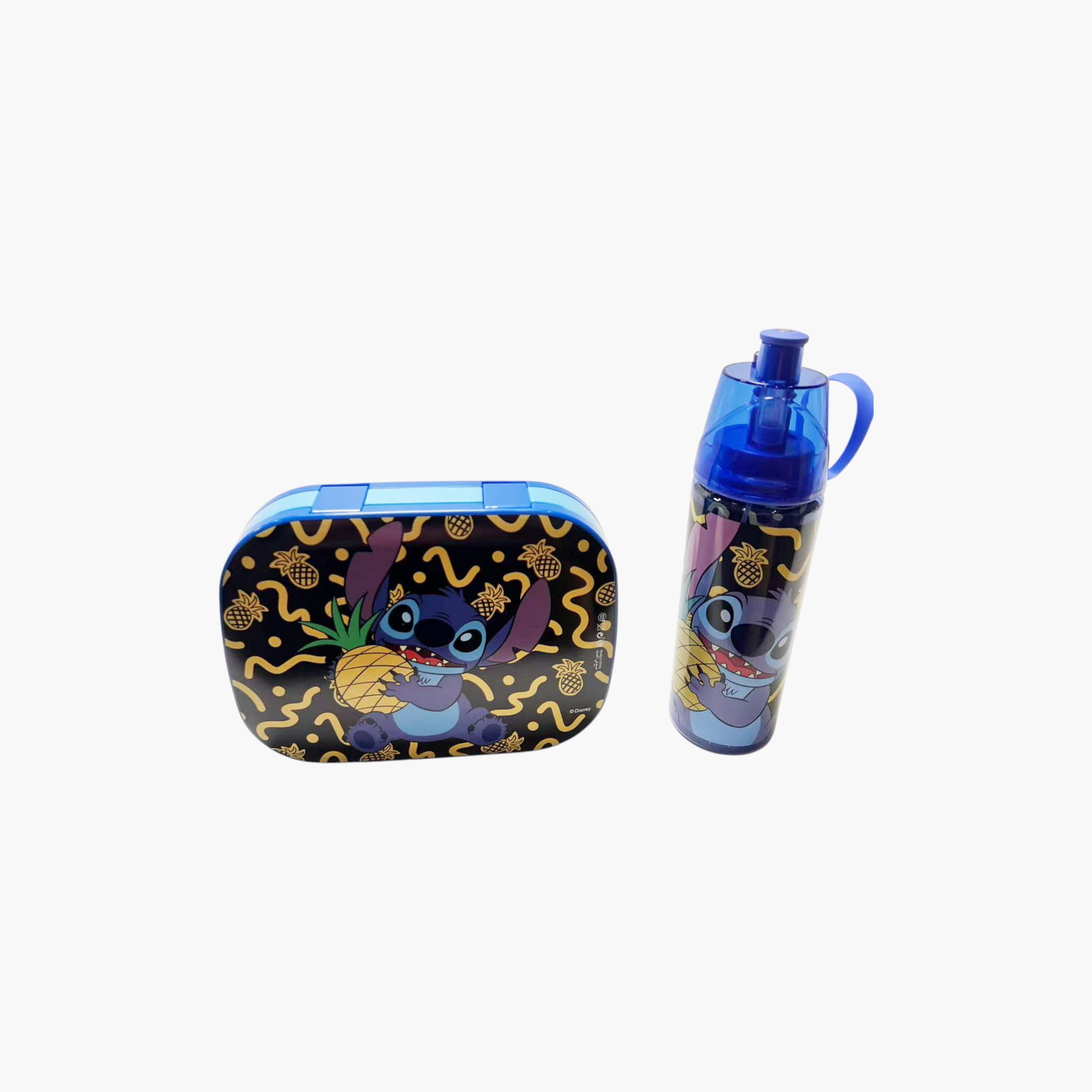 Disney Stitch Print Water Bottle with Lunch Box and Bag-school-lunchessentials-lunchbags-image-3